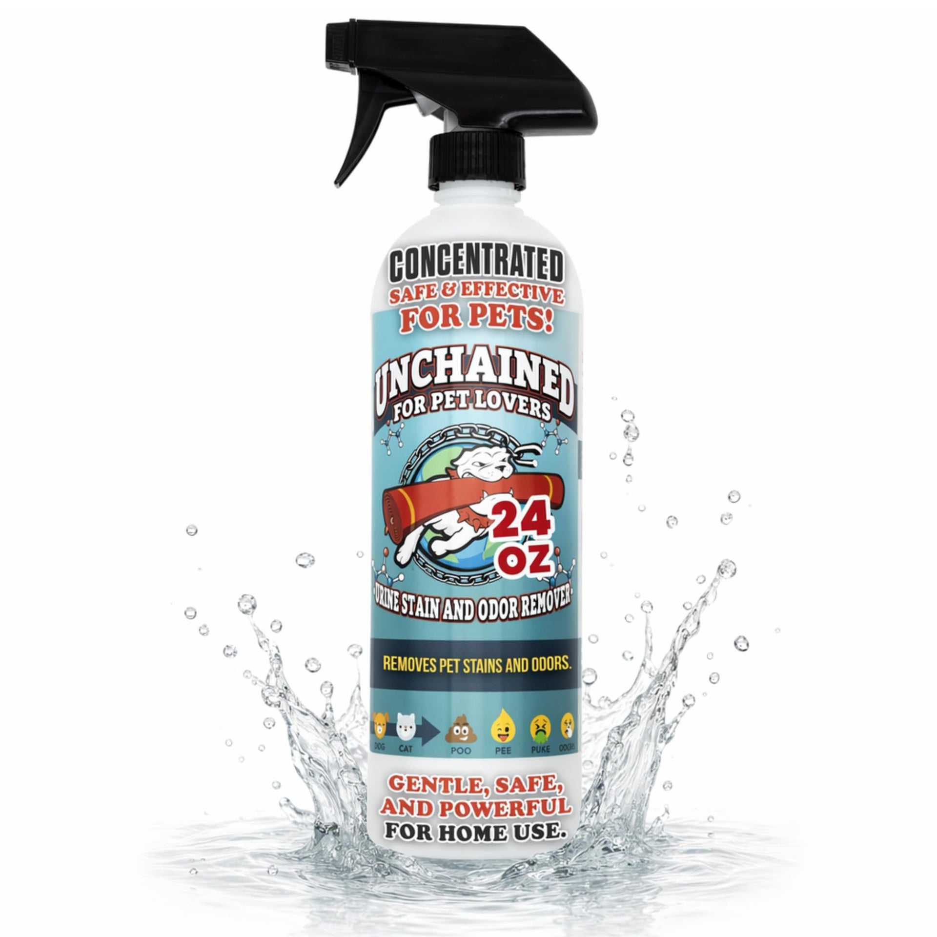 Unchained Pet Stain And Odor Remover Spray (24 Ounce)
