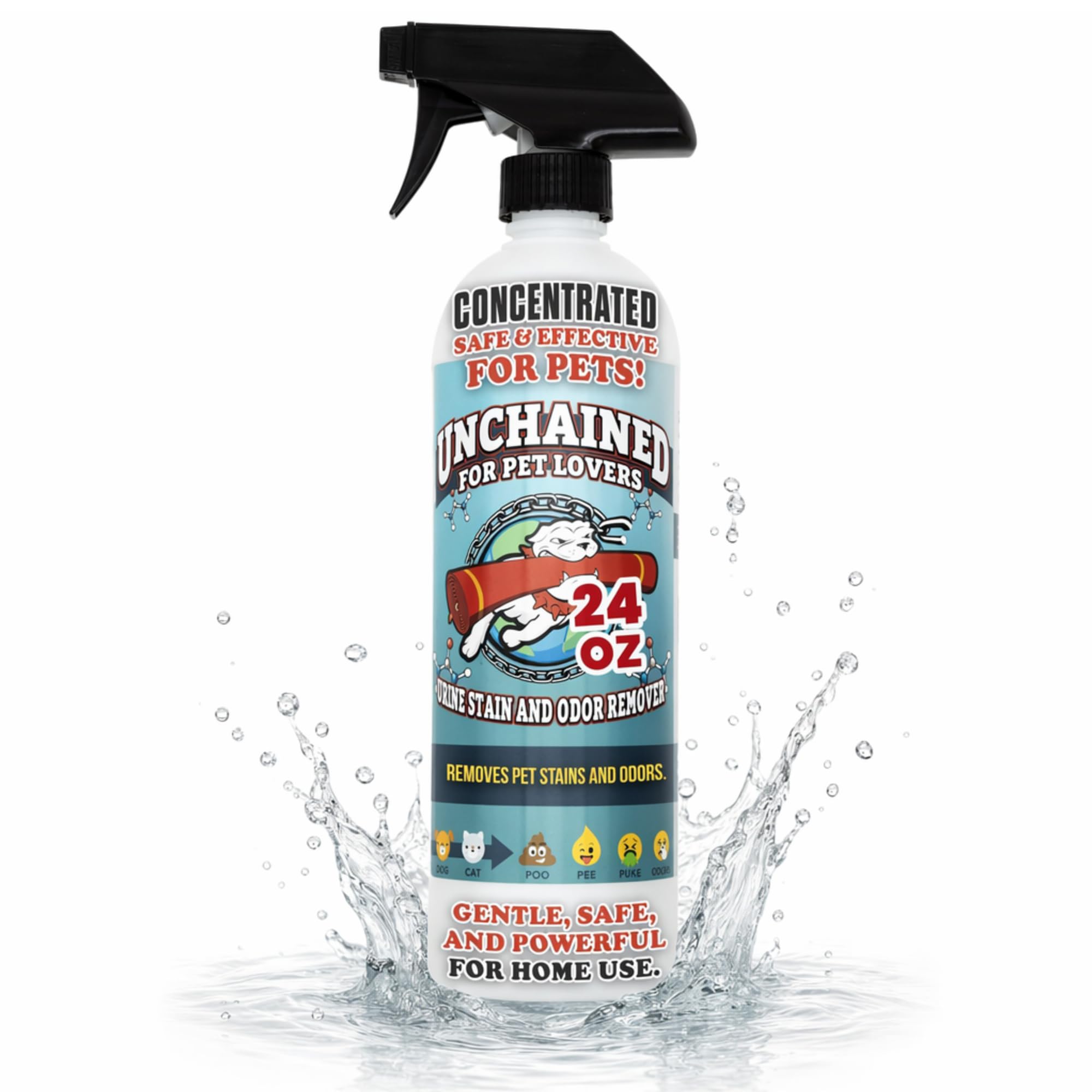 Unchained Pet Stain And Odor Remover Spray (24 Ounce)