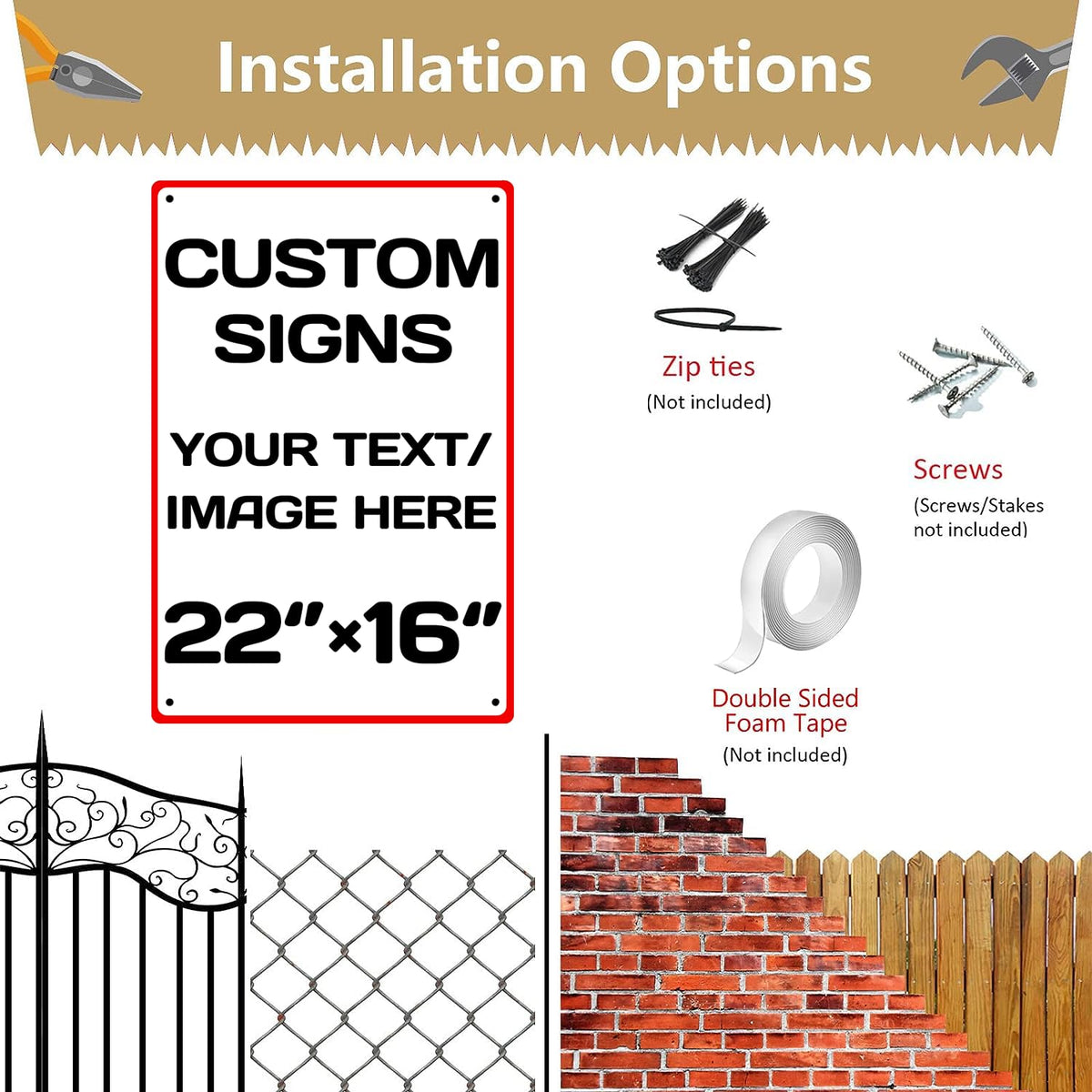 Custom Sign Personalized Metal Signs