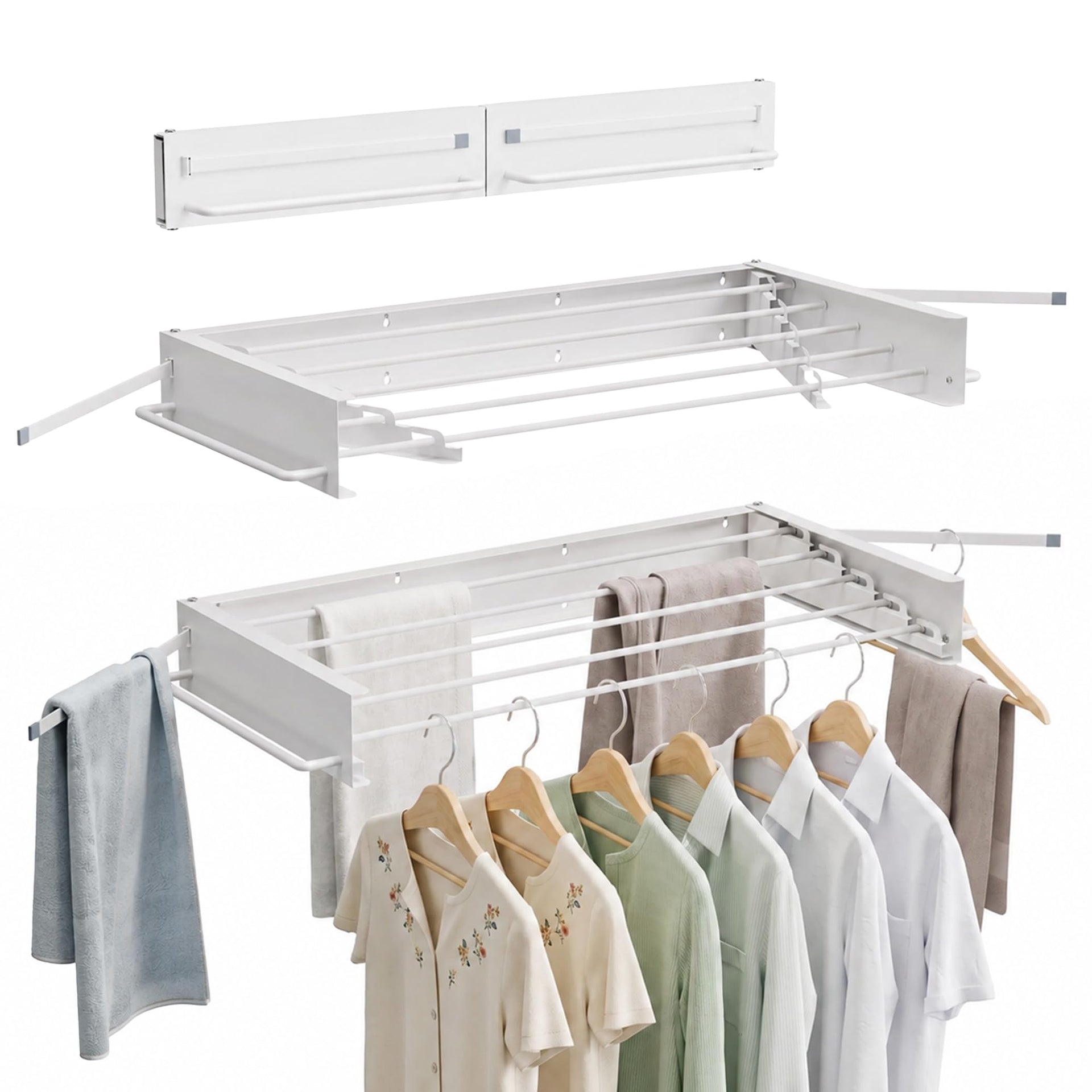 Wall Mounted Clothes Drying Rack