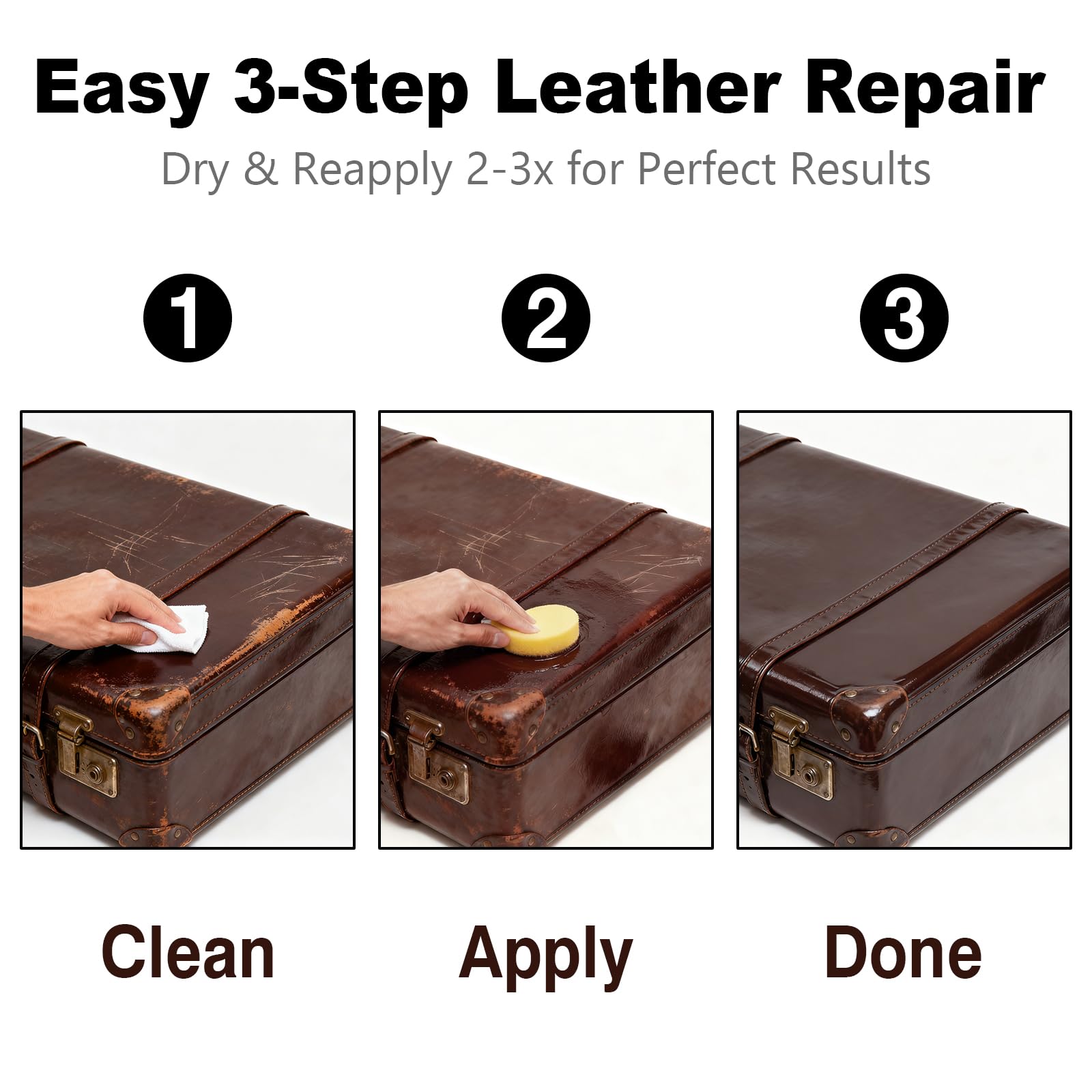 Medium Brown Leather Repair Kit