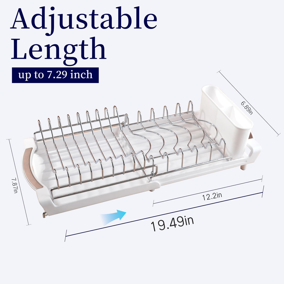 Dish Drying Rack Compact Expandable