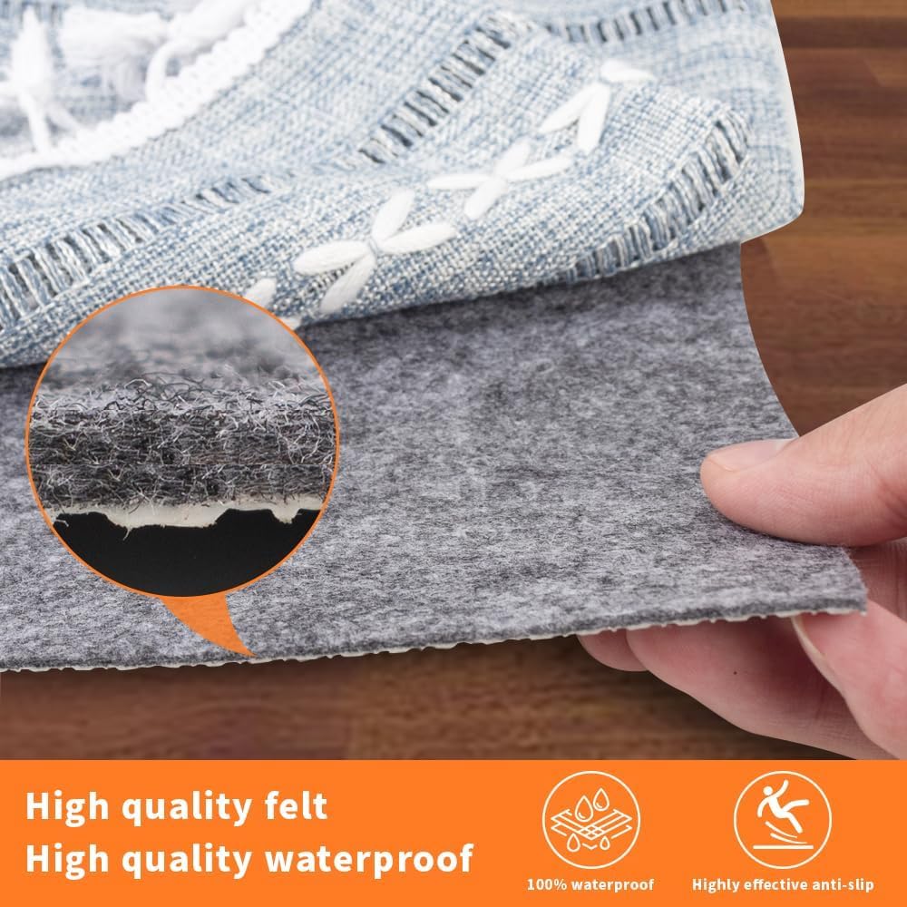 Non Slip Rug Pads 7 x 9ft (63 Sq Ft)
