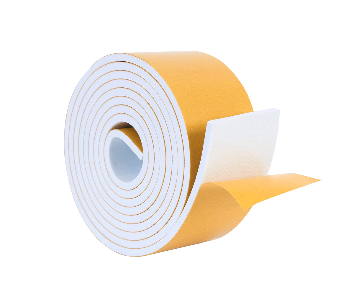 High Density Foam Weather Stripping Door Seal Strip Insulation Tape Roll for Insulating Door Frame (10 Foot)
