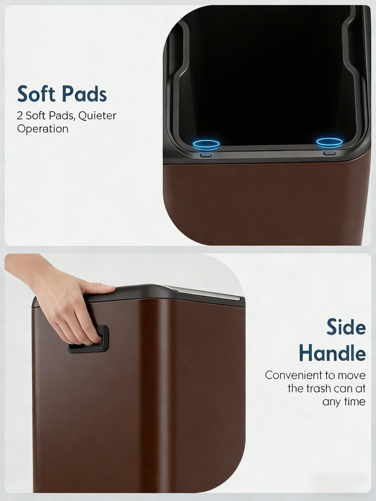 16Gal Dual Trash Can w (2 Count)