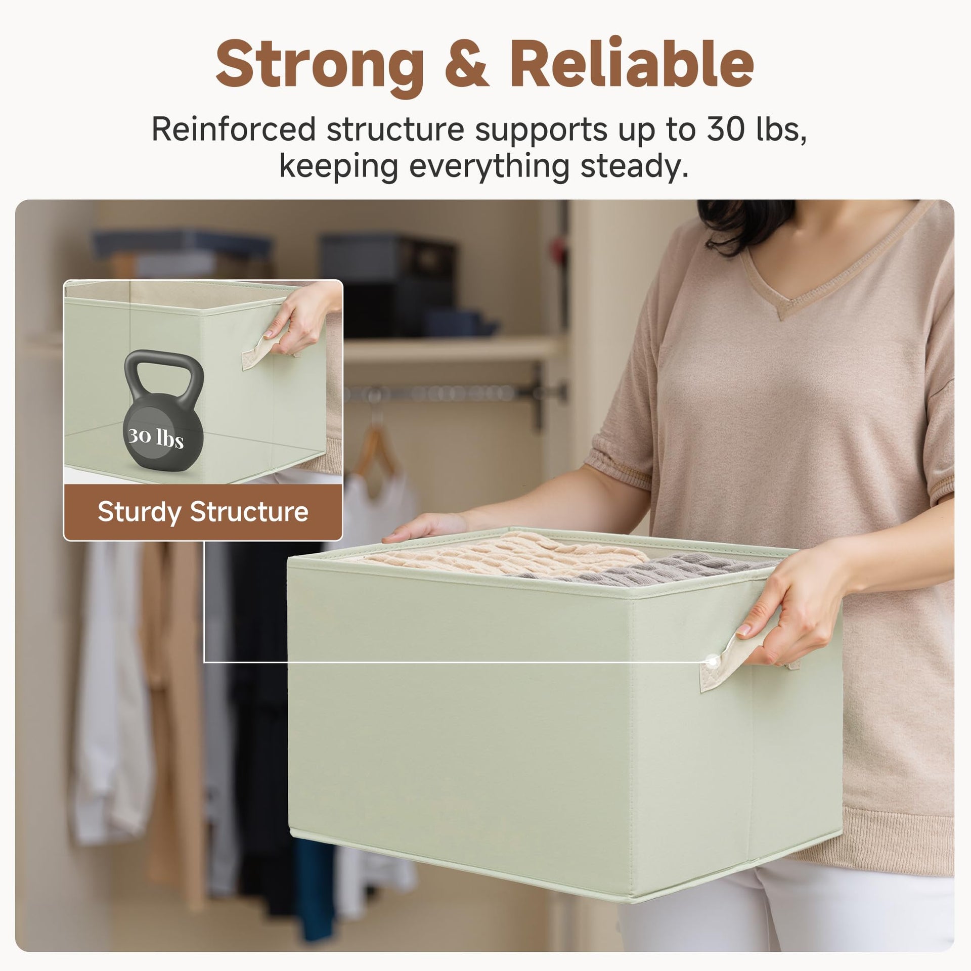 Storage Basket for Shelves (3 Count)