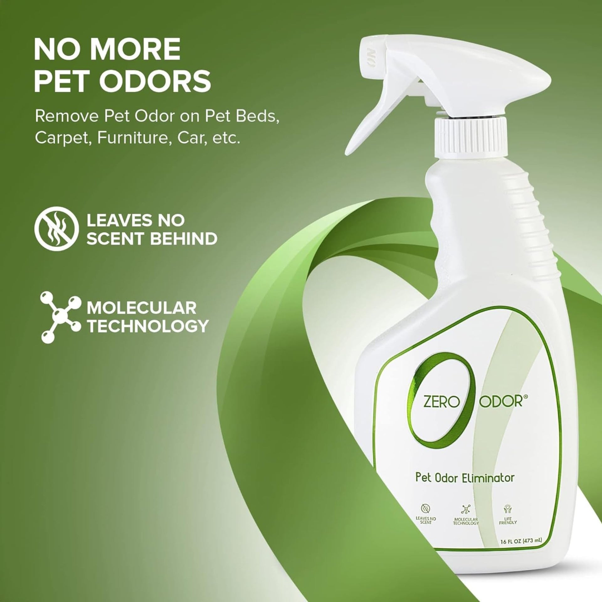 Pet Odor Eliminator Spray for Dog & Cat Urine (16 Fl Oz)