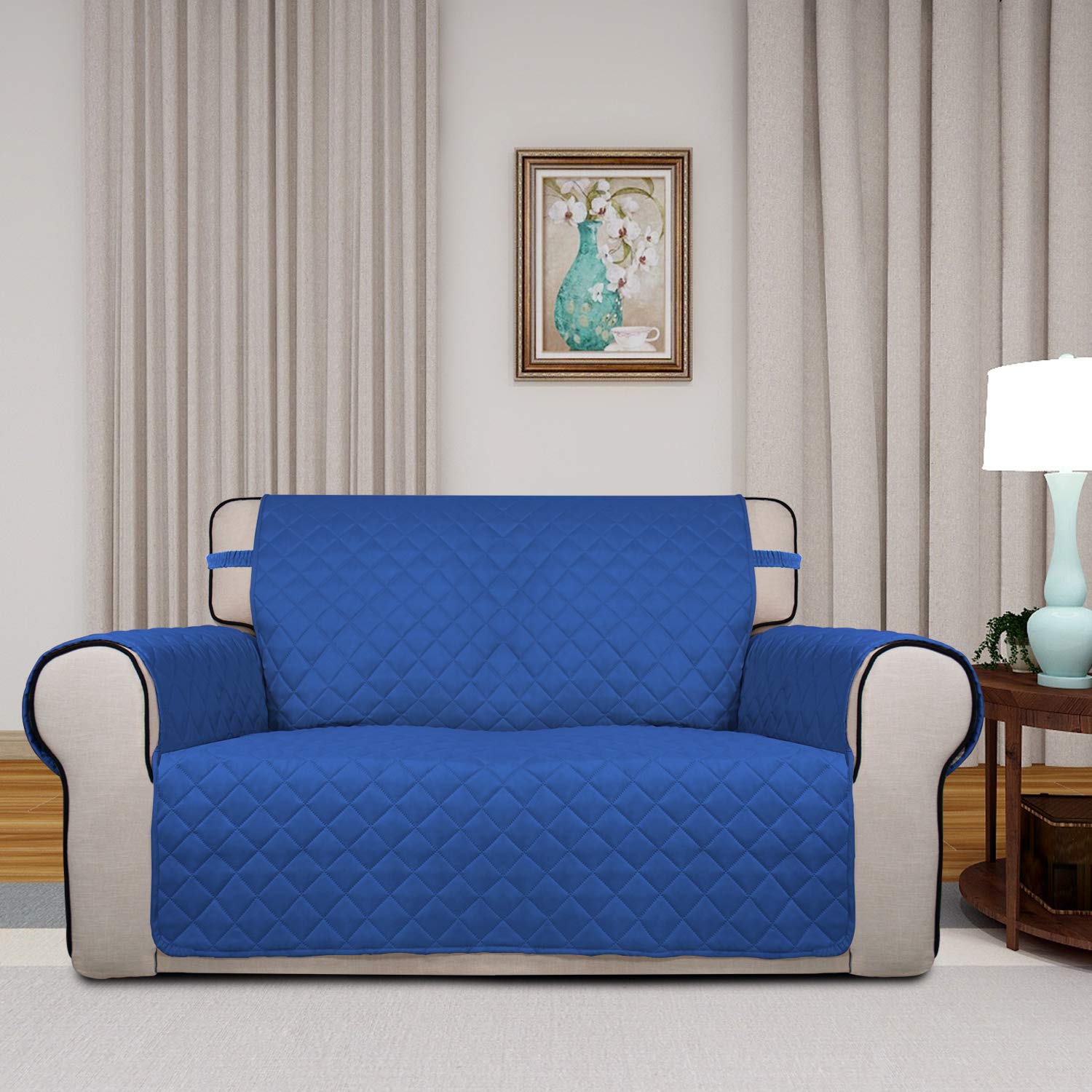 Reversible Quilted Couch Covers for Dogs Loveseat Sofa Cover 46.5”