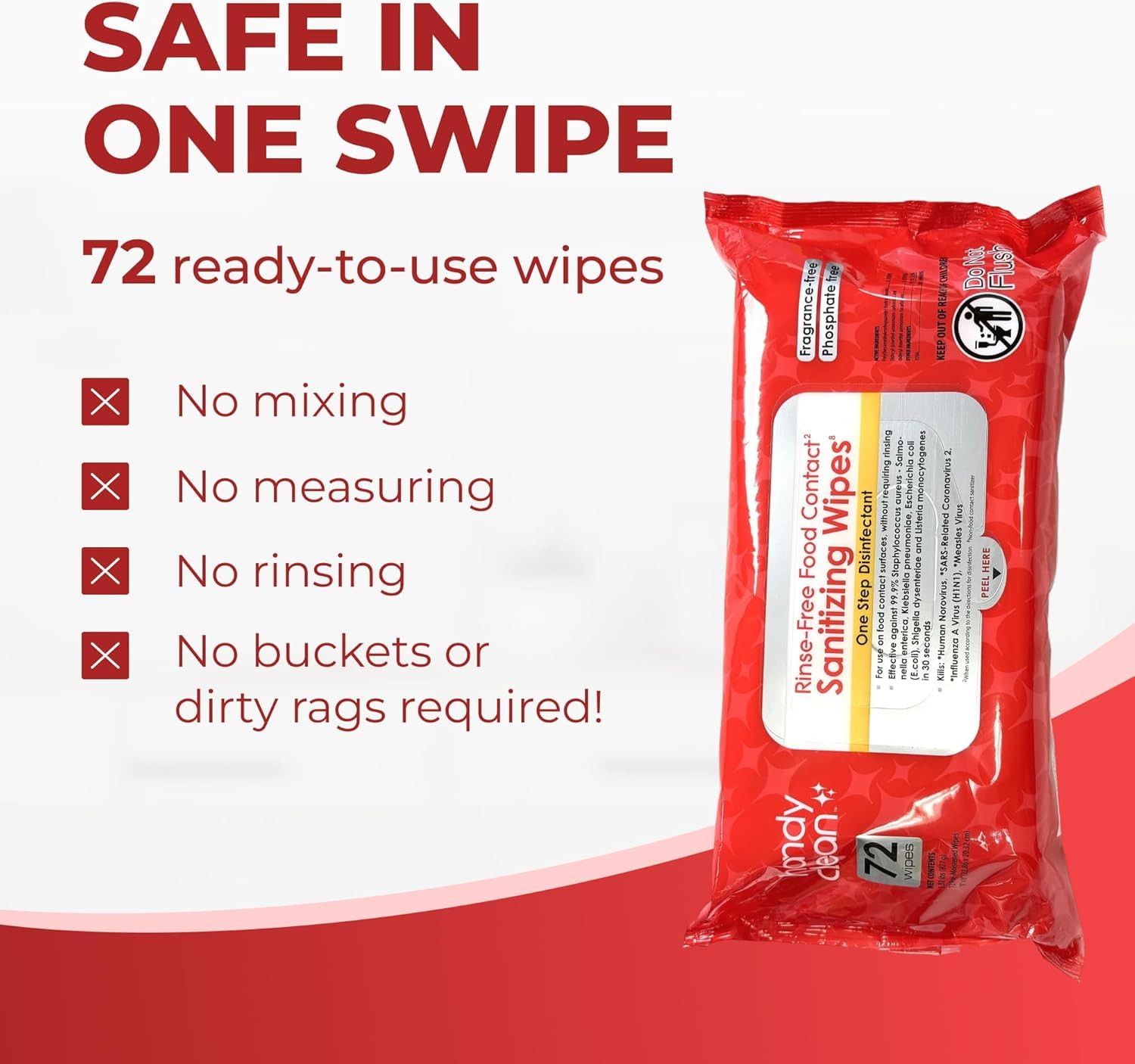 HandyClean Rinse (864 Count)