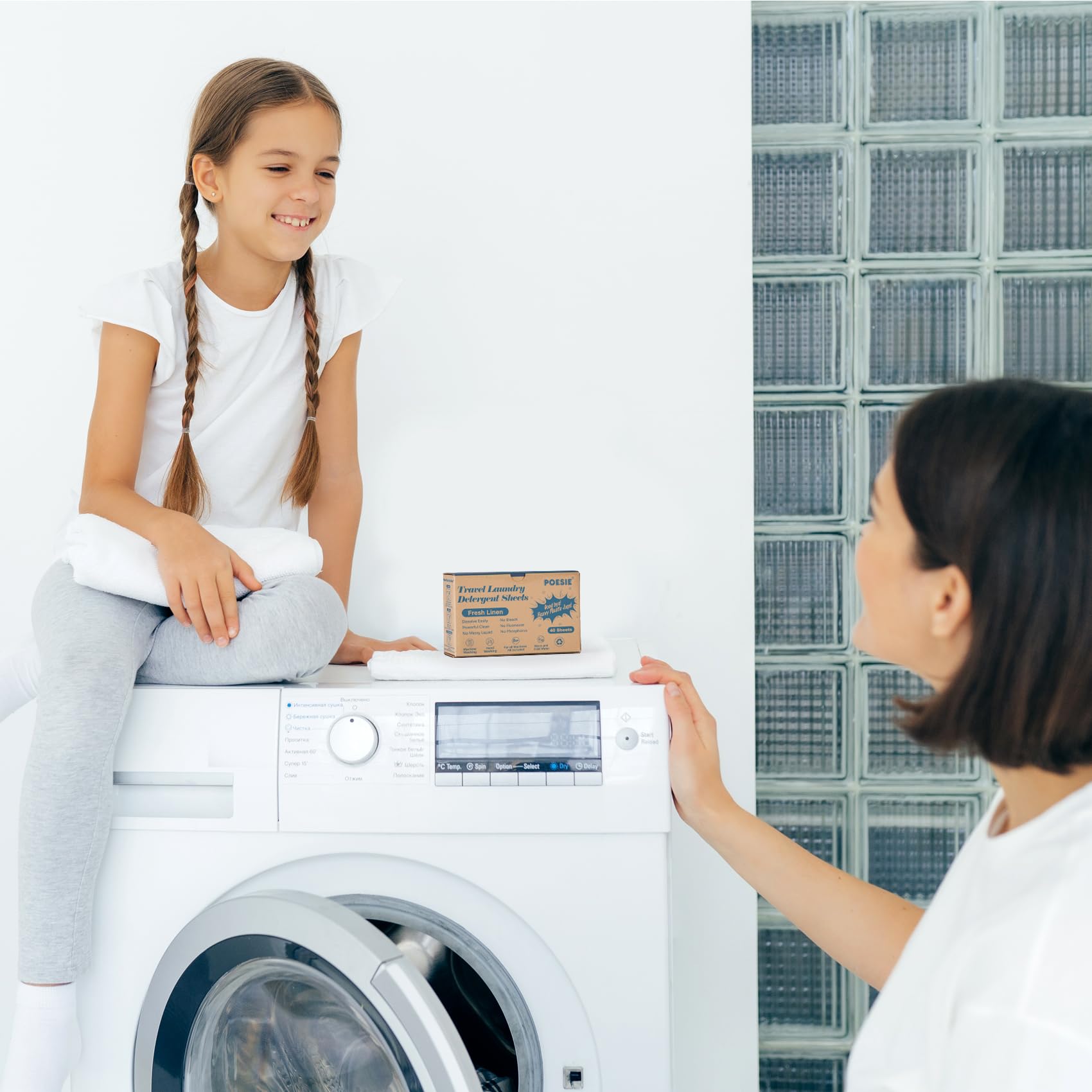 Travel Laundry Detergent Sheets 120 Sheets Liquidless Clothes Washing Strips Fresh Linen Scent (120 Count)