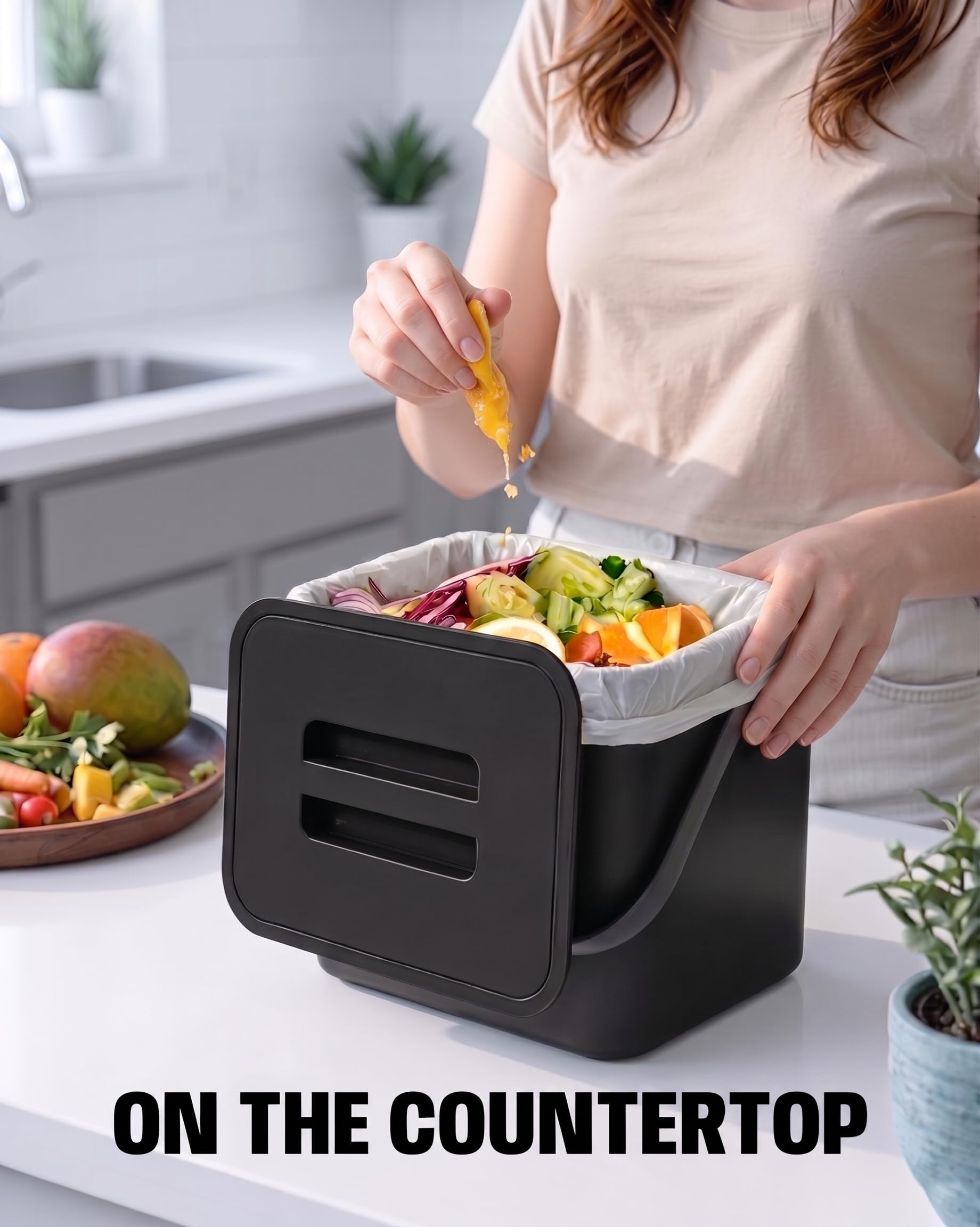 1.8 Gal Countertop Compost Bin