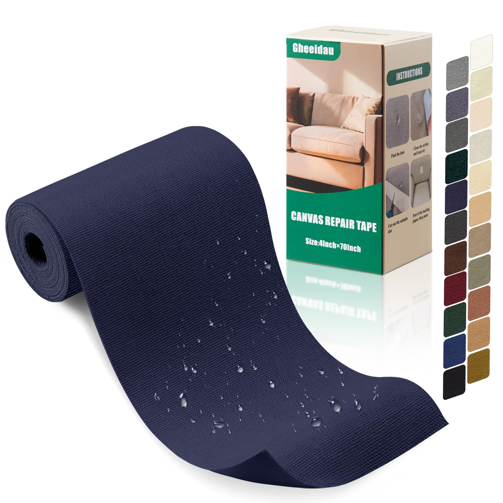 Canvas Repair Tape 4×70 Inch Waterproof Self
