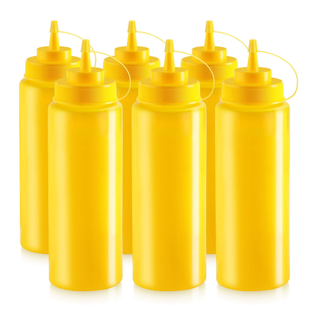 533739 Plastic Squeeze Bottles with caps