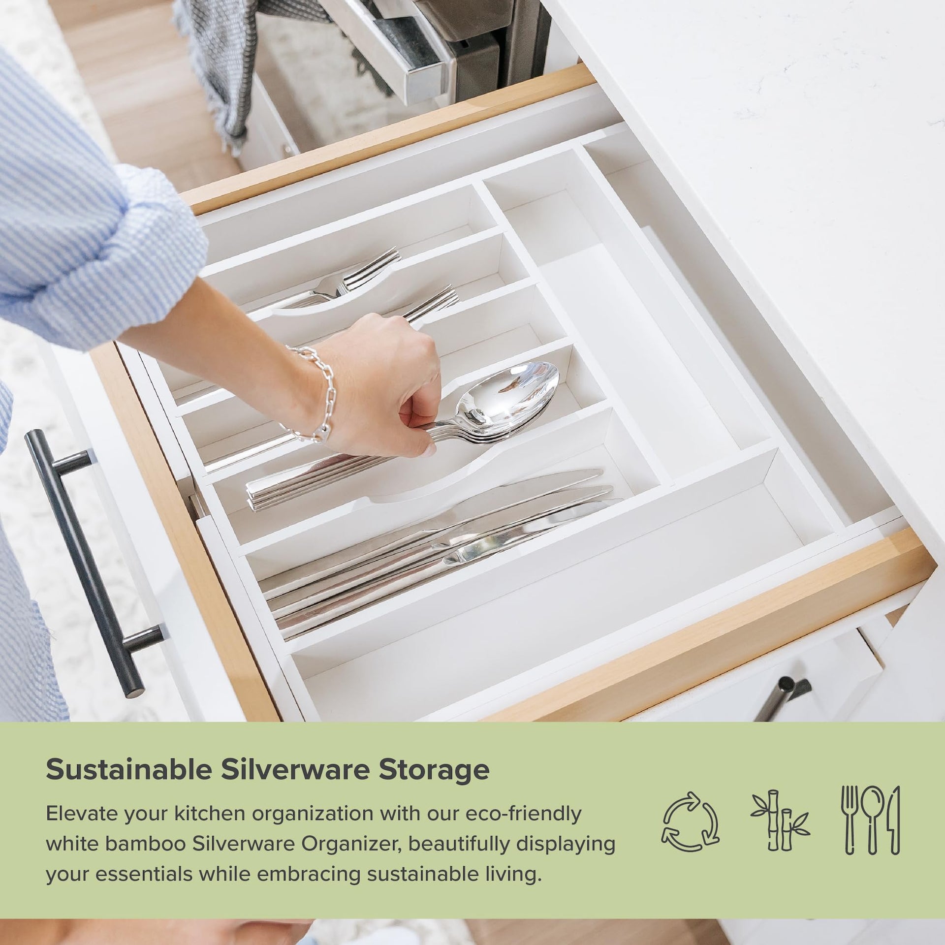 Silverware & Utensil Drawer Organizer