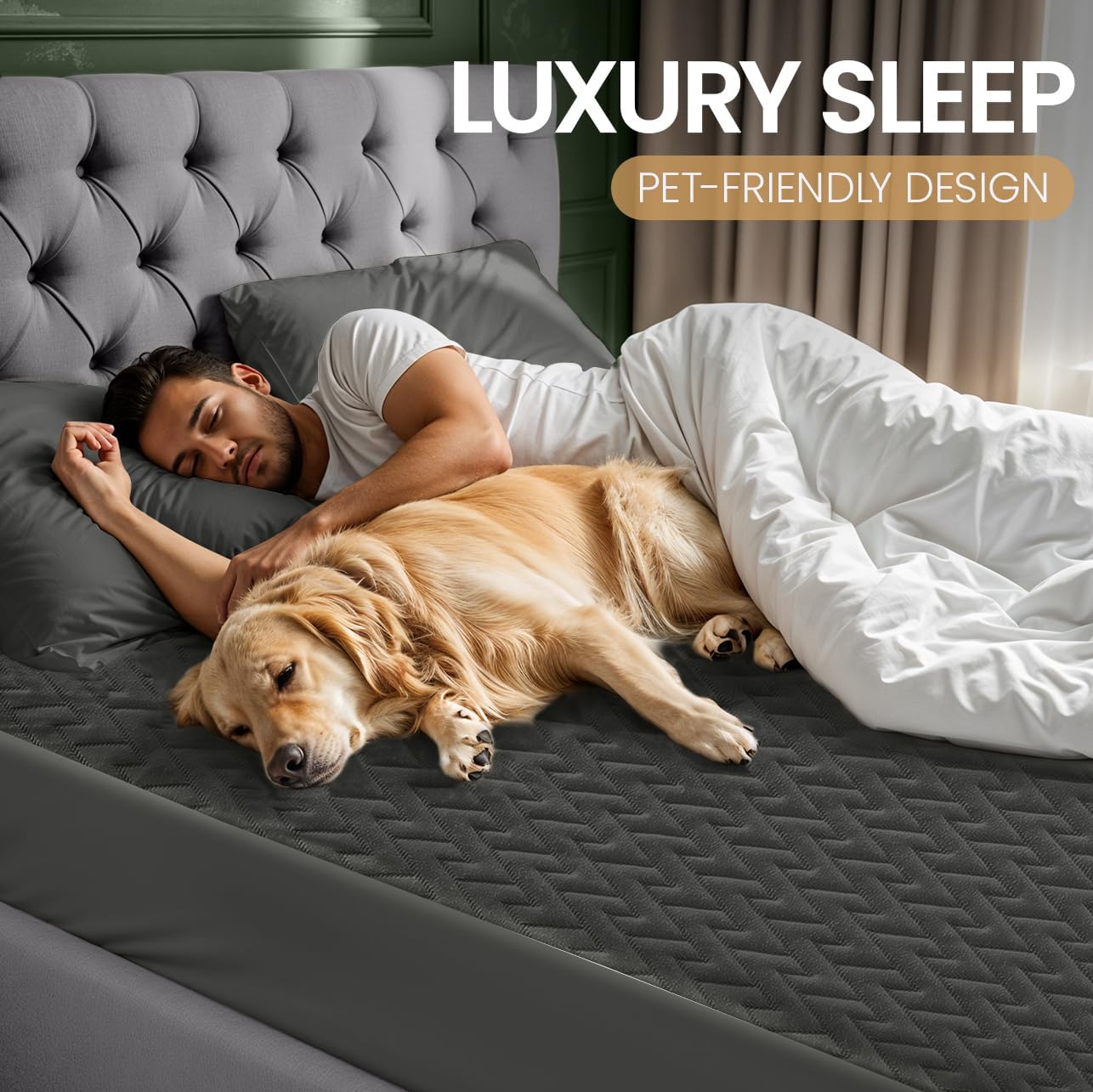 Premium Waterproof Mattress Protector King Size