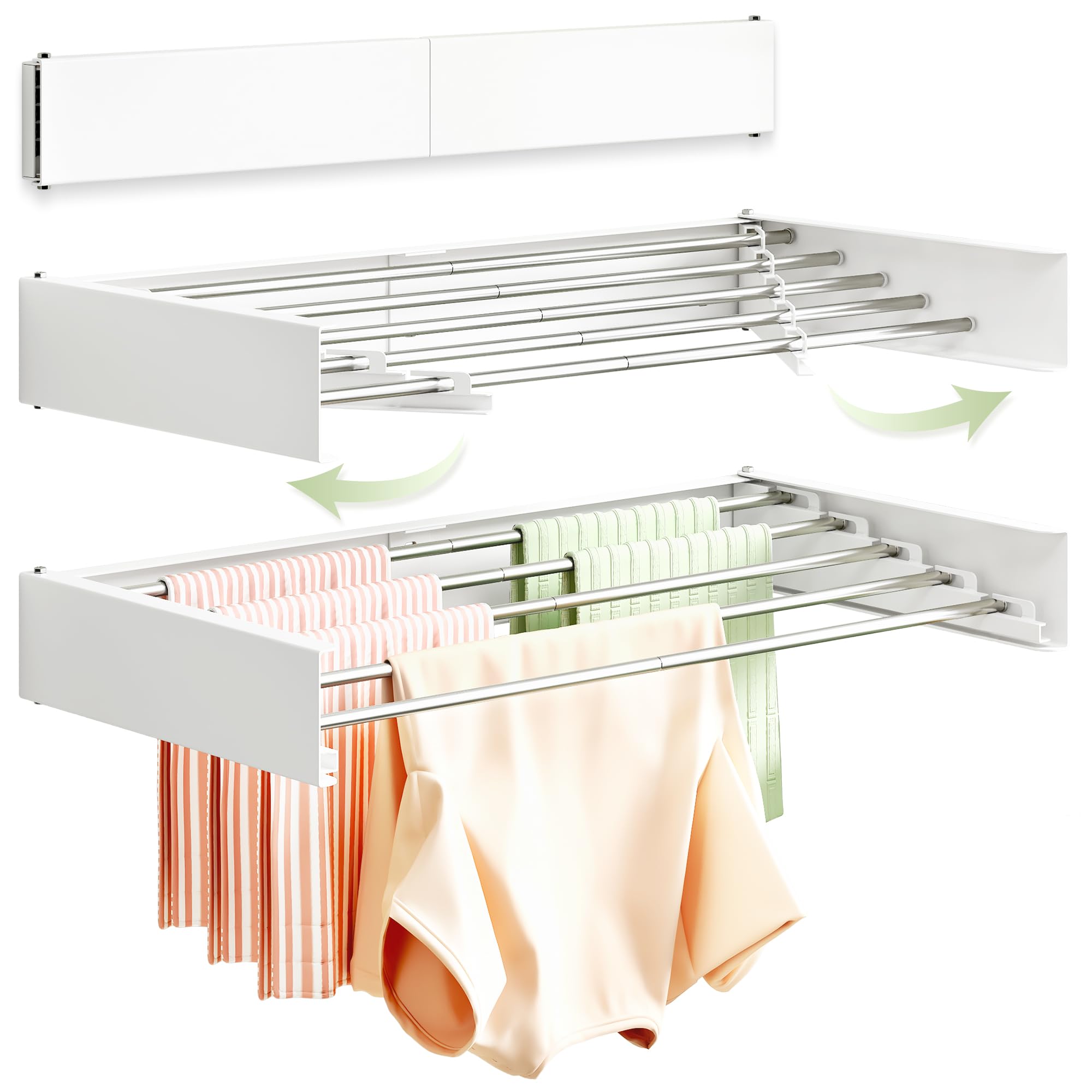Clothes Drying Rack Wall Mounted 32“