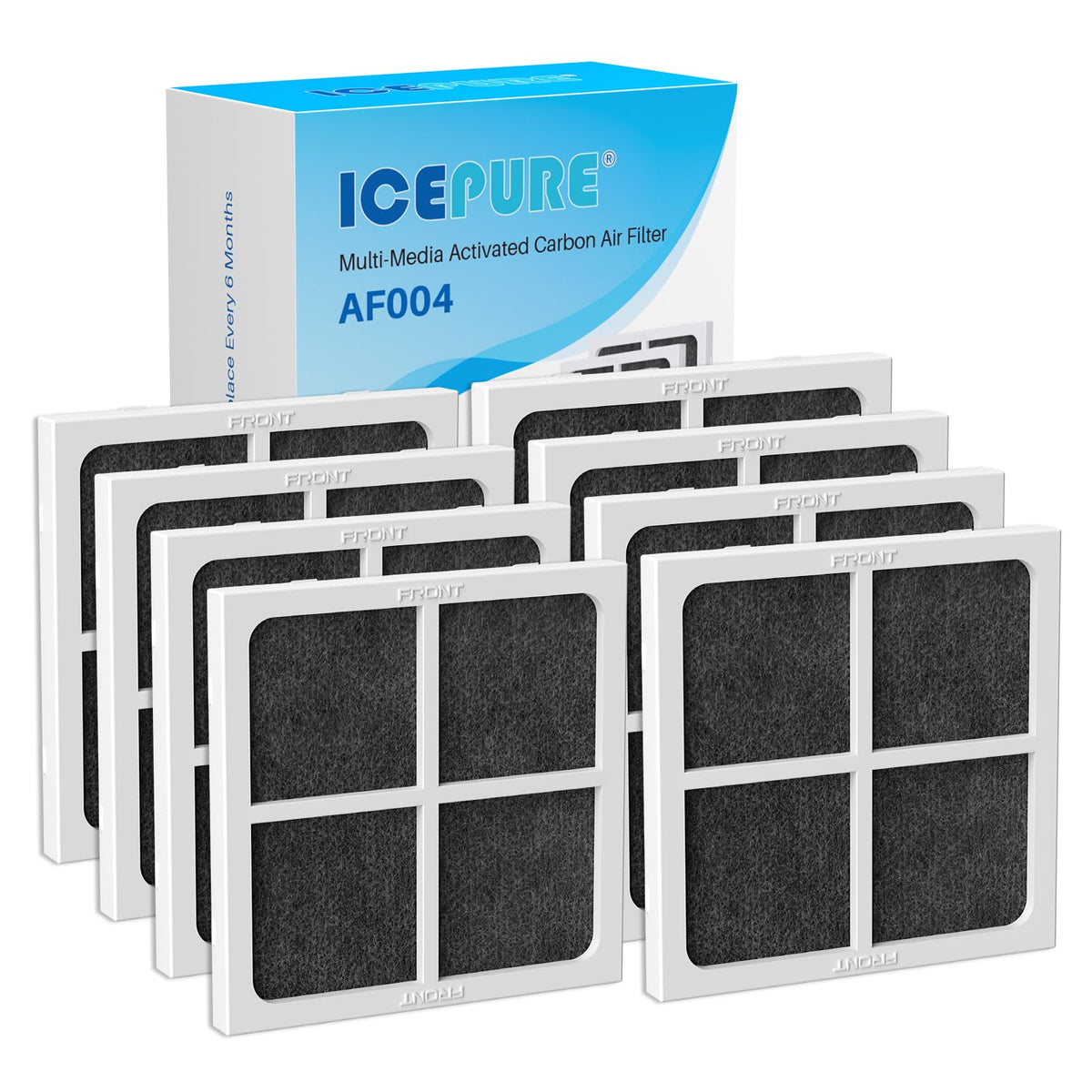 AF004 Replacement for LG LT120F Refrigerator Air Filter (8 Count)