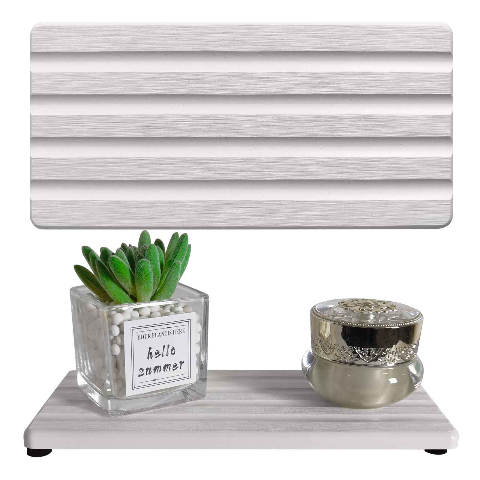 Diatomite Soap Dish Holder Water Absorbing Stone Tray Bathroom Countertop (2 Count)