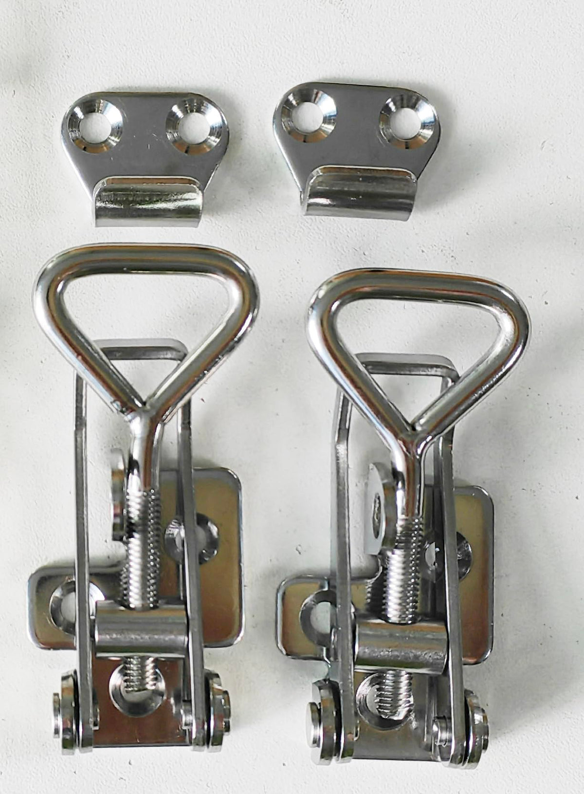 Adjustable Latch Buckle Cabinet Boxes Lever Handle Toggle Catch Latch Lock (2 Count)