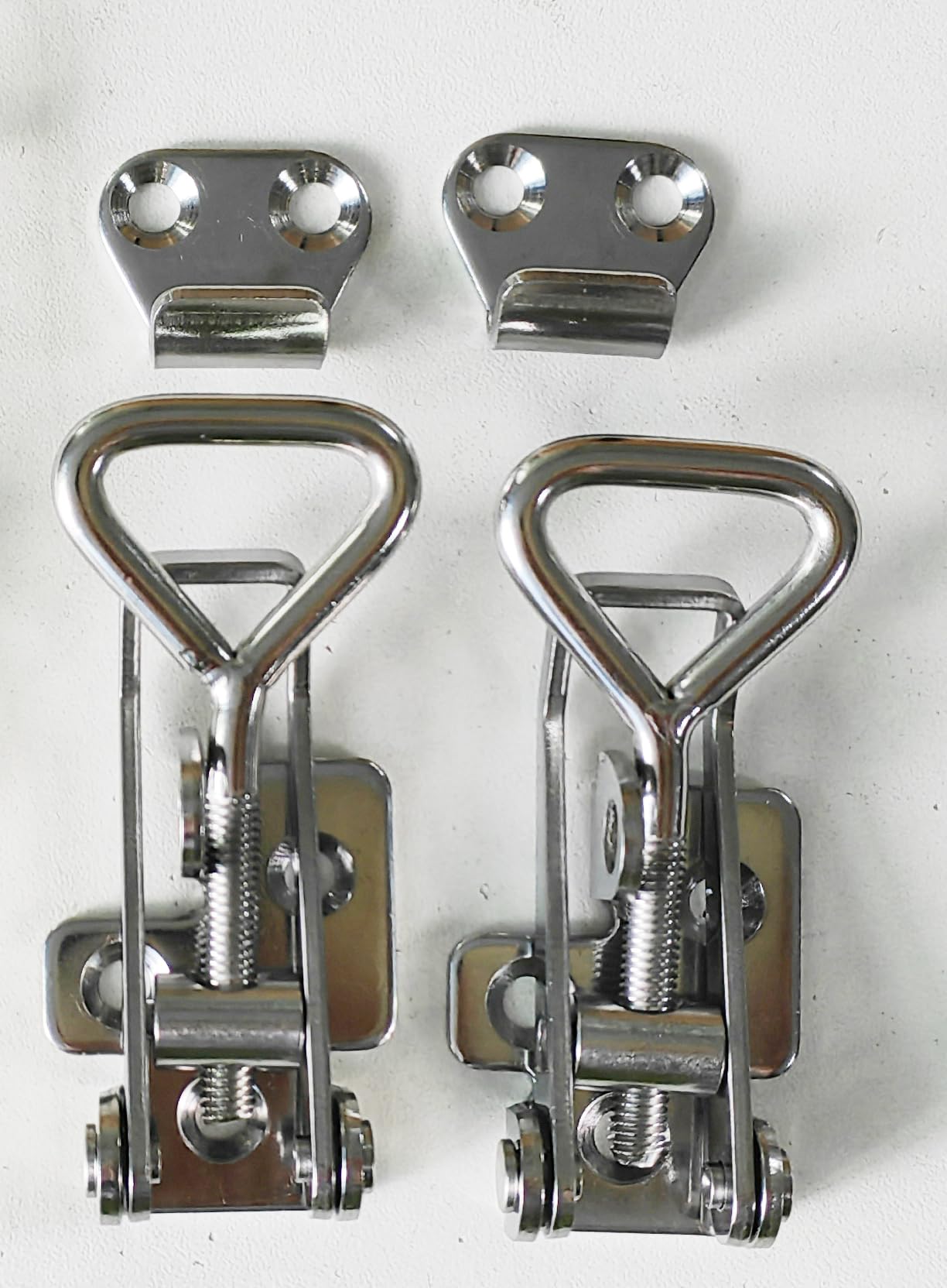 Adjustable Latch Buckle Cabinet Boxes Lever Handle Toggle Catch Latch Lock (2 Count)