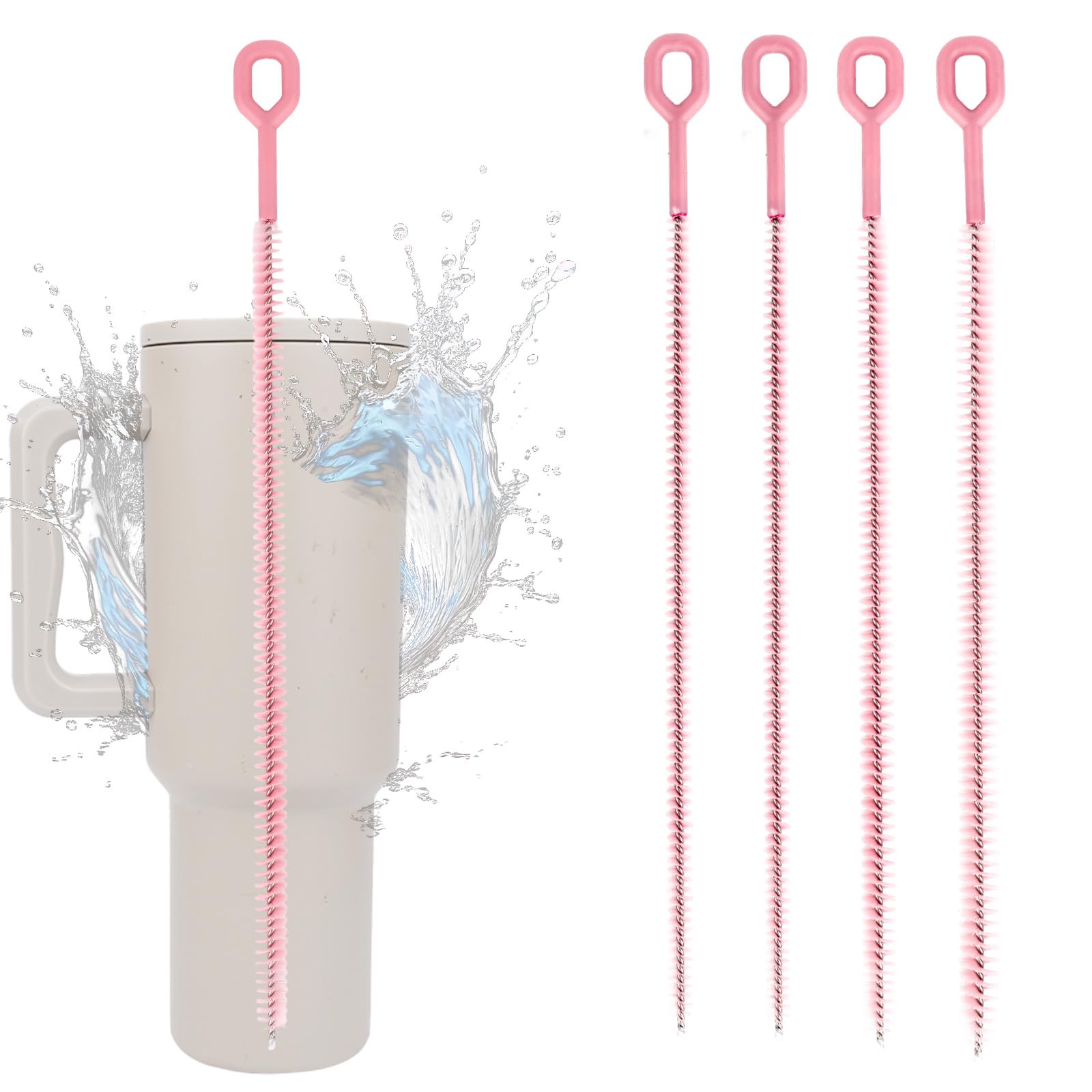 4pcs Straw Cleaner Brushes Compatible with Stanley (4 Count)