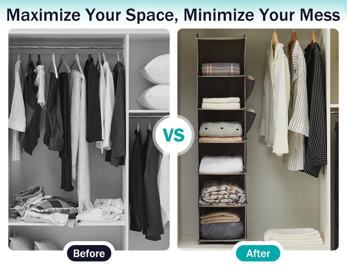 Hanging Closet Organizer (6 Count)