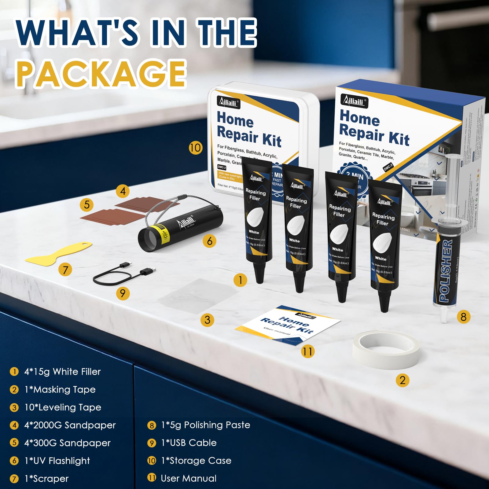 Quartz Countertop Repair Kit