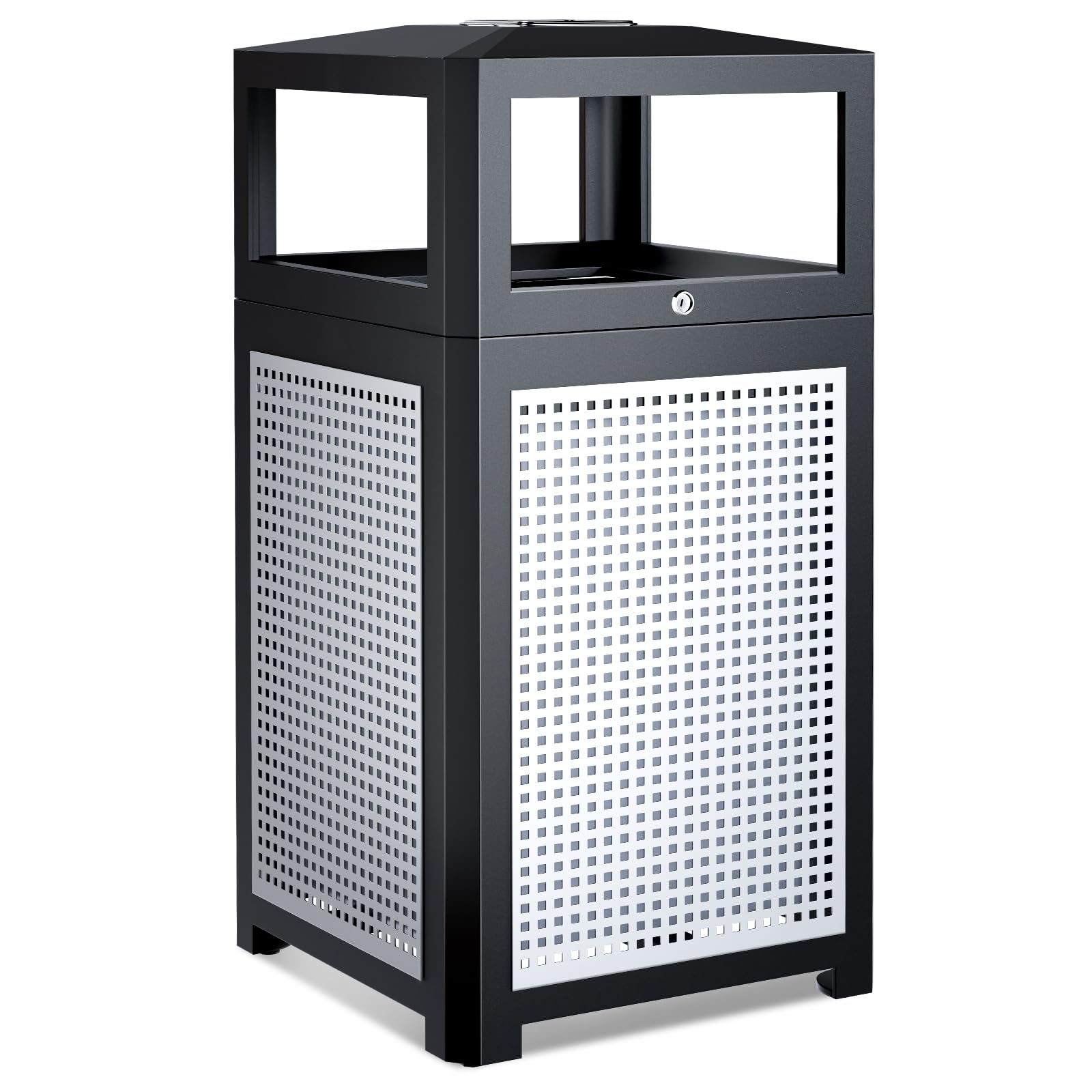 Commercial Outdoor & Indoor Metal Trash Can