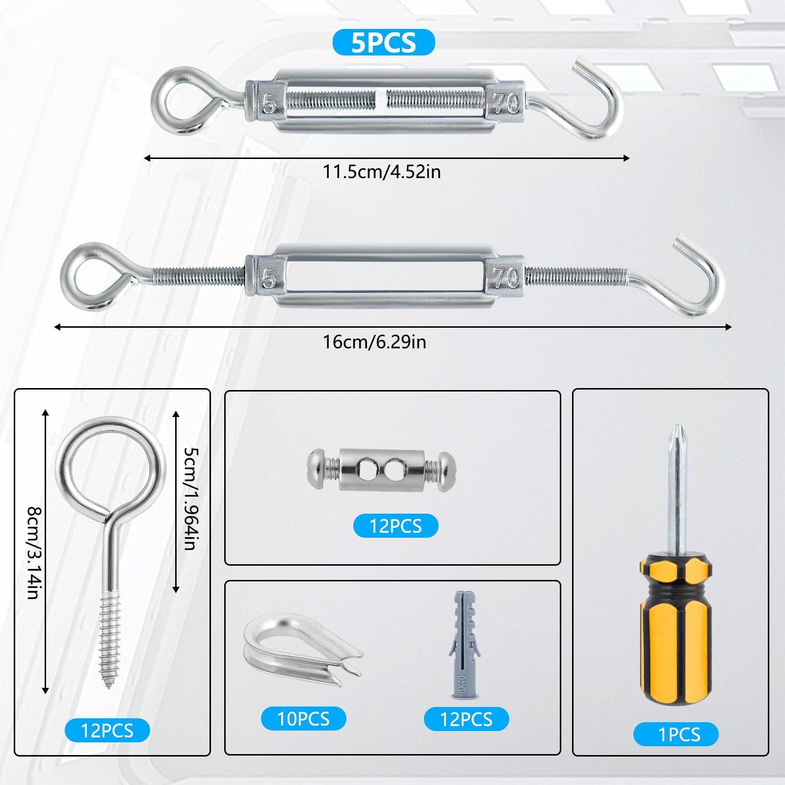 1 8" Clothesline Wire Kit