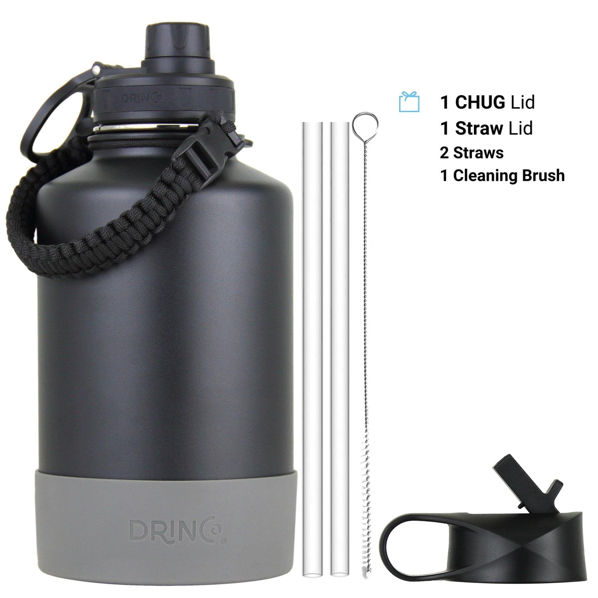 Stainless Steel Water Bottle Spout Lid Vacuum Insulated Double Wall Water Bottles Wide Mouth
