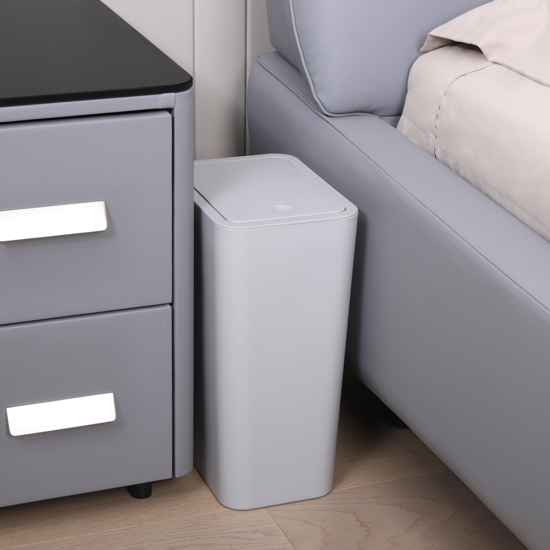Bathroom Trash Can with Lid
