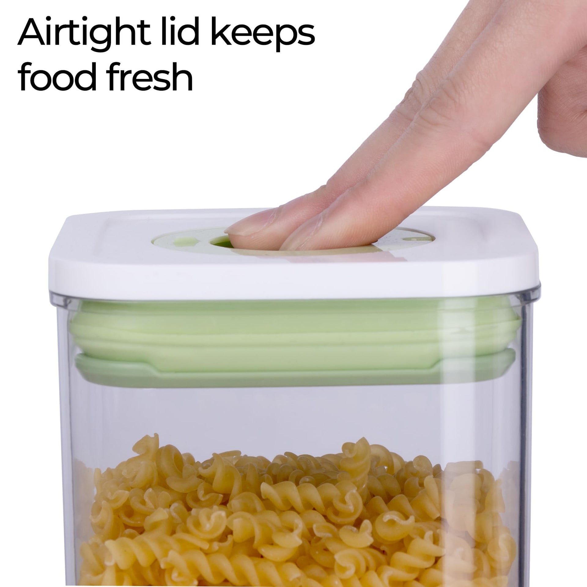 Set of 4 Pop Airtight Food Storage Containers with Date Recording Lids (5 Count)