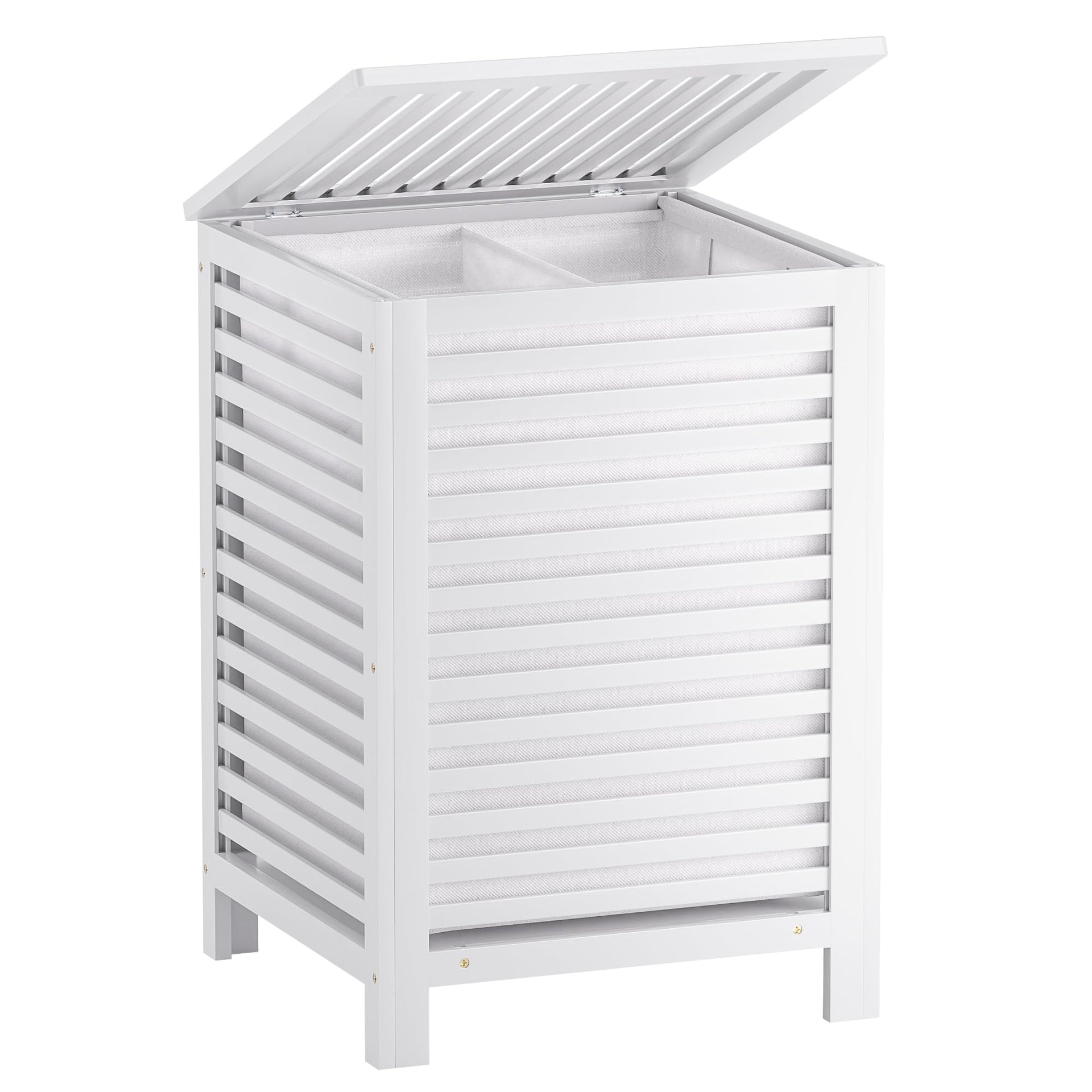Double Laundry Hamper with Lid