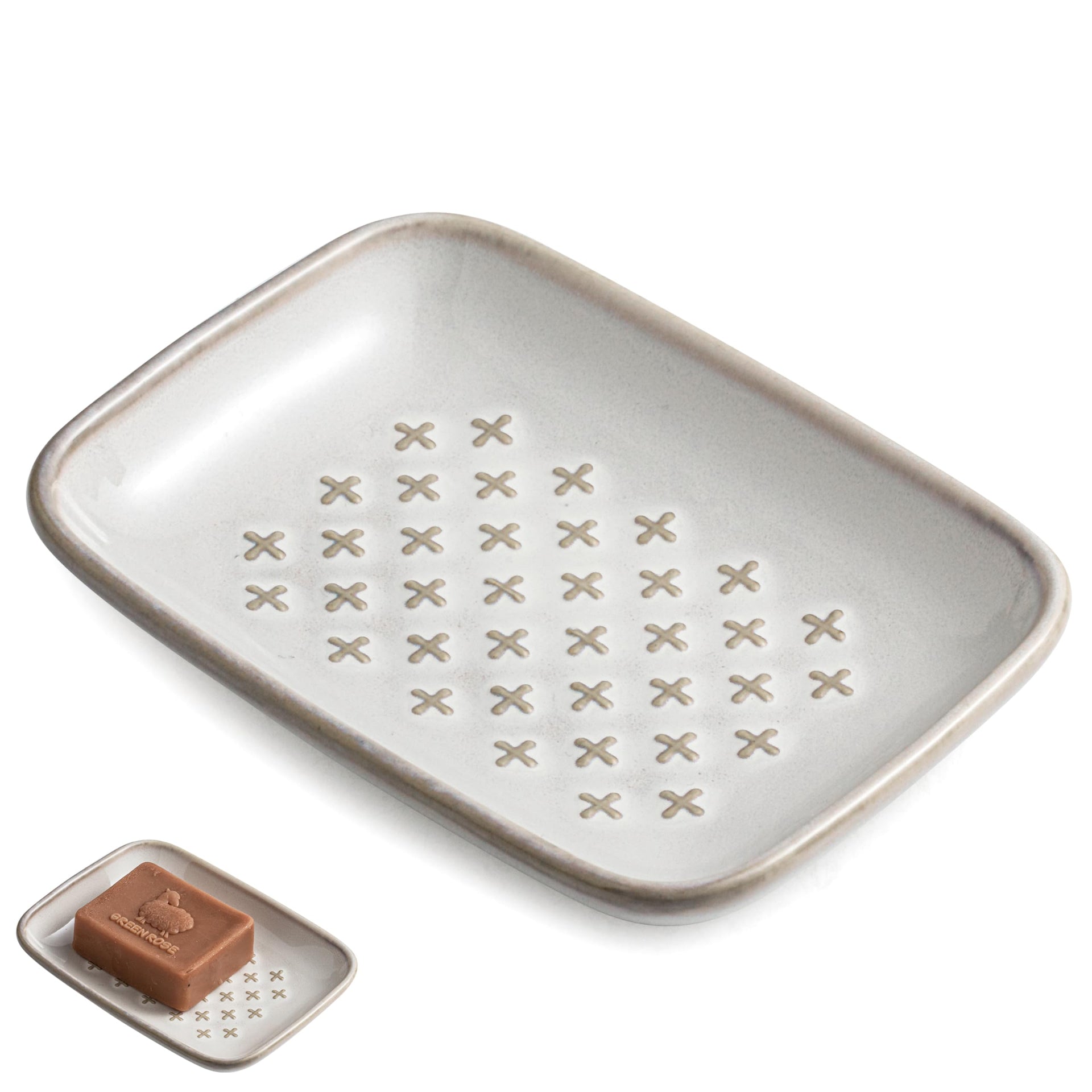 Ceramic Soap Dish for Bar Soap