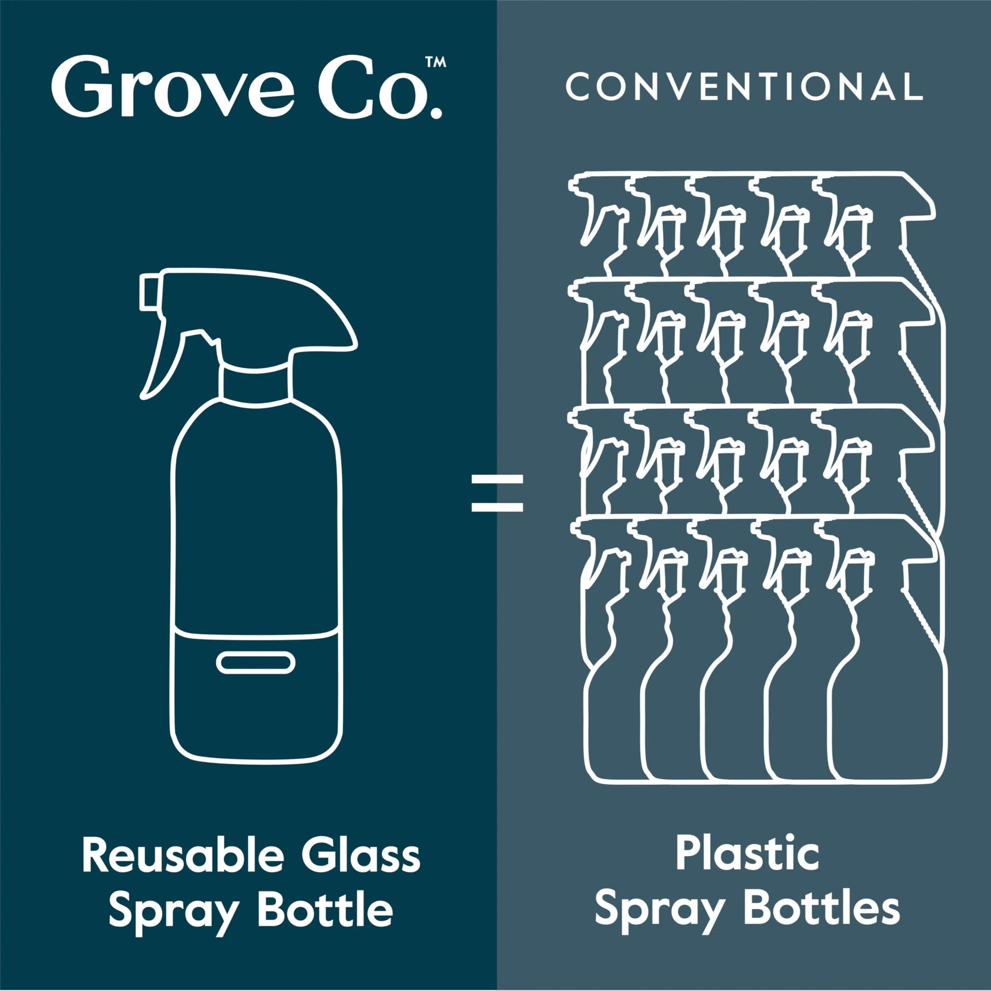 Refillable Glass Spray Bottle for Cleaning