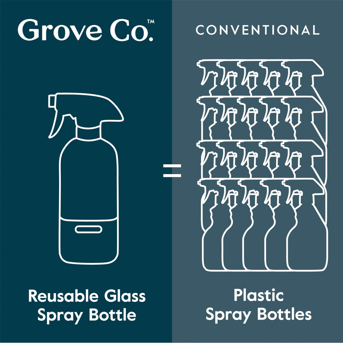 Refillable Glass Spray Bottle