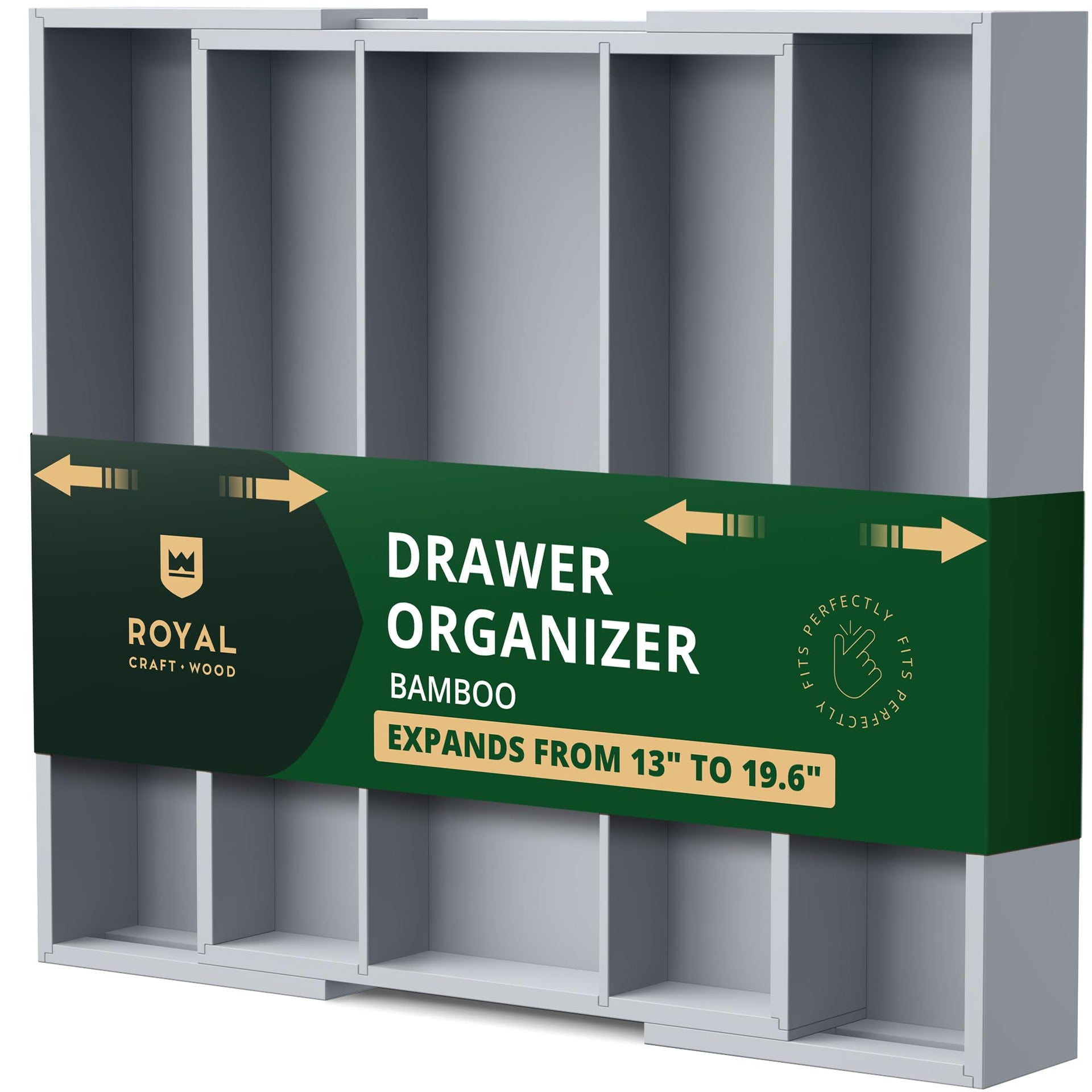 Luxury Bamboo Kitchen Drawer Organizer