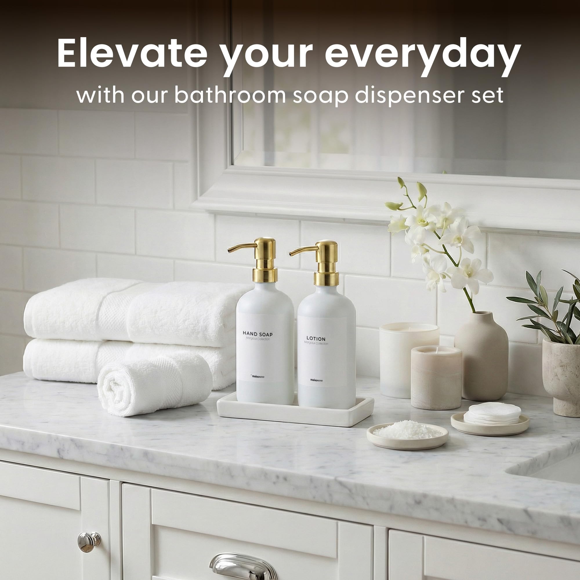 Bathroom Soap Dispenser Set (3 Count)