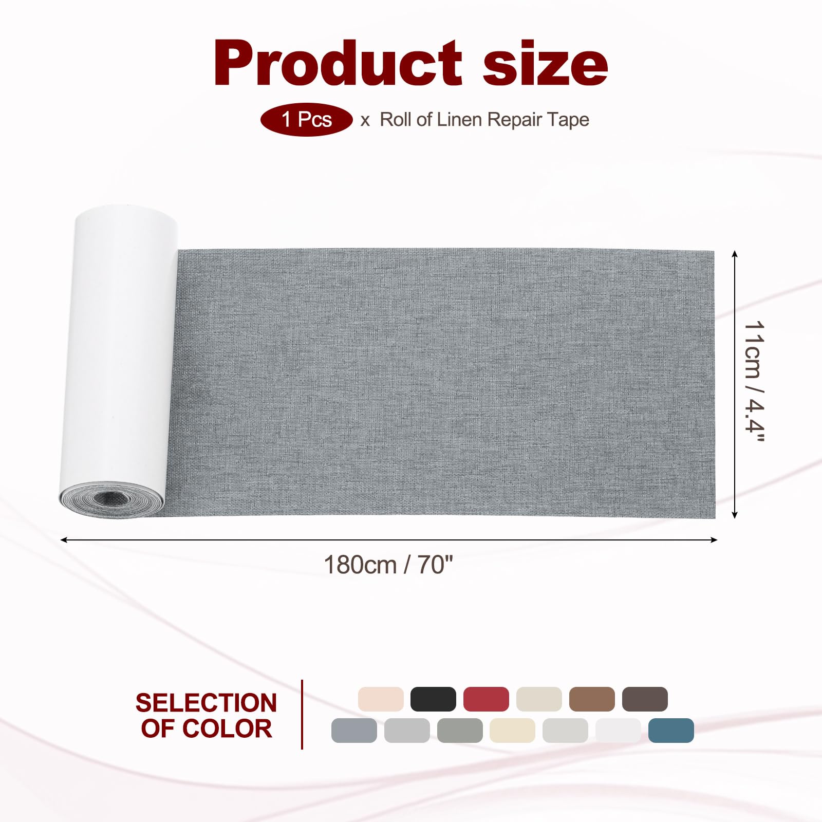 70x4.4 Inch Linen Repair Tape