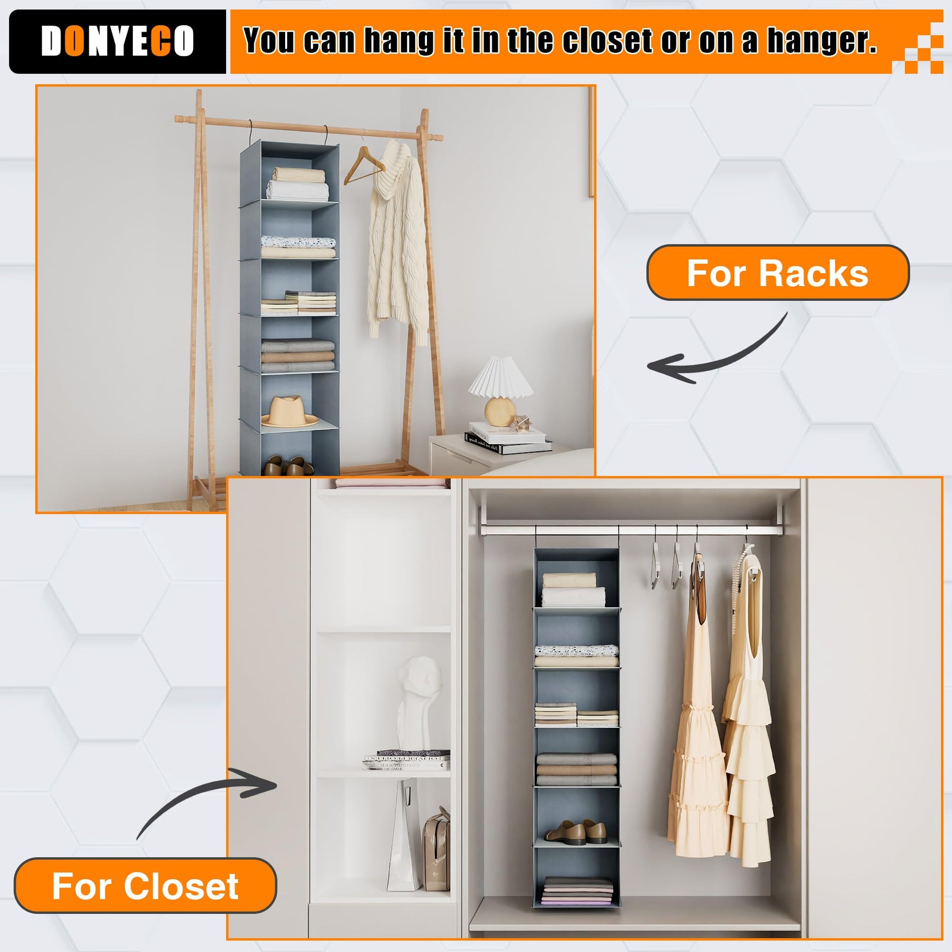 Hanging Closet Organizer 6 (6 Count)
