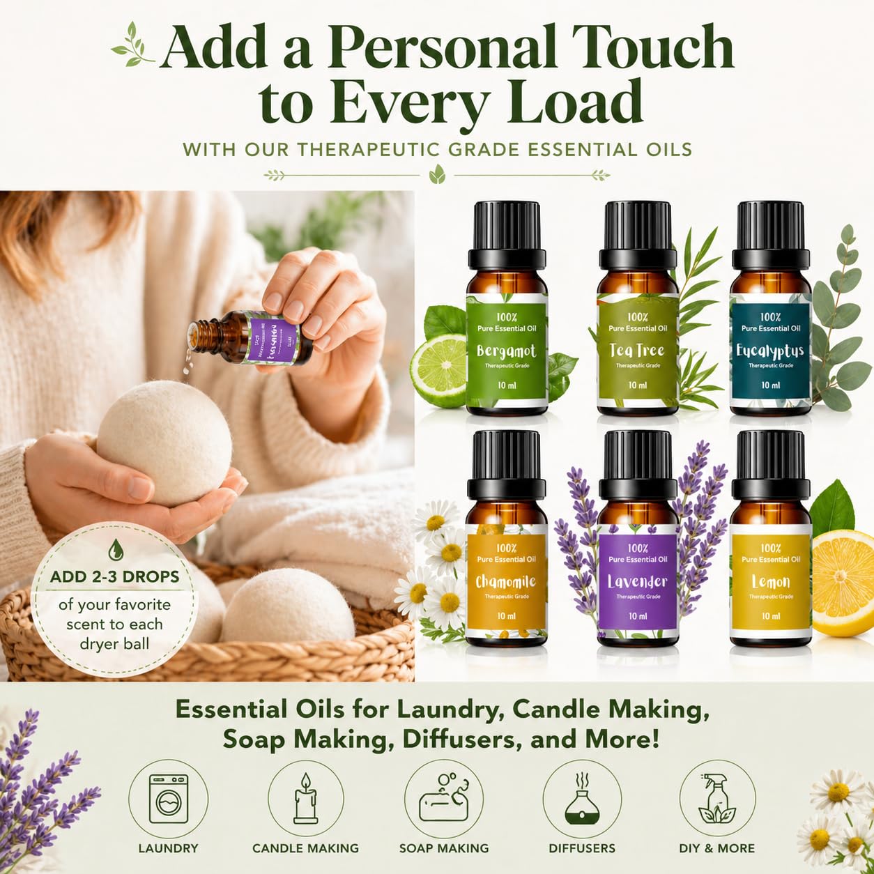 Essential Oils for Laundry (2.02 Fl Oz)