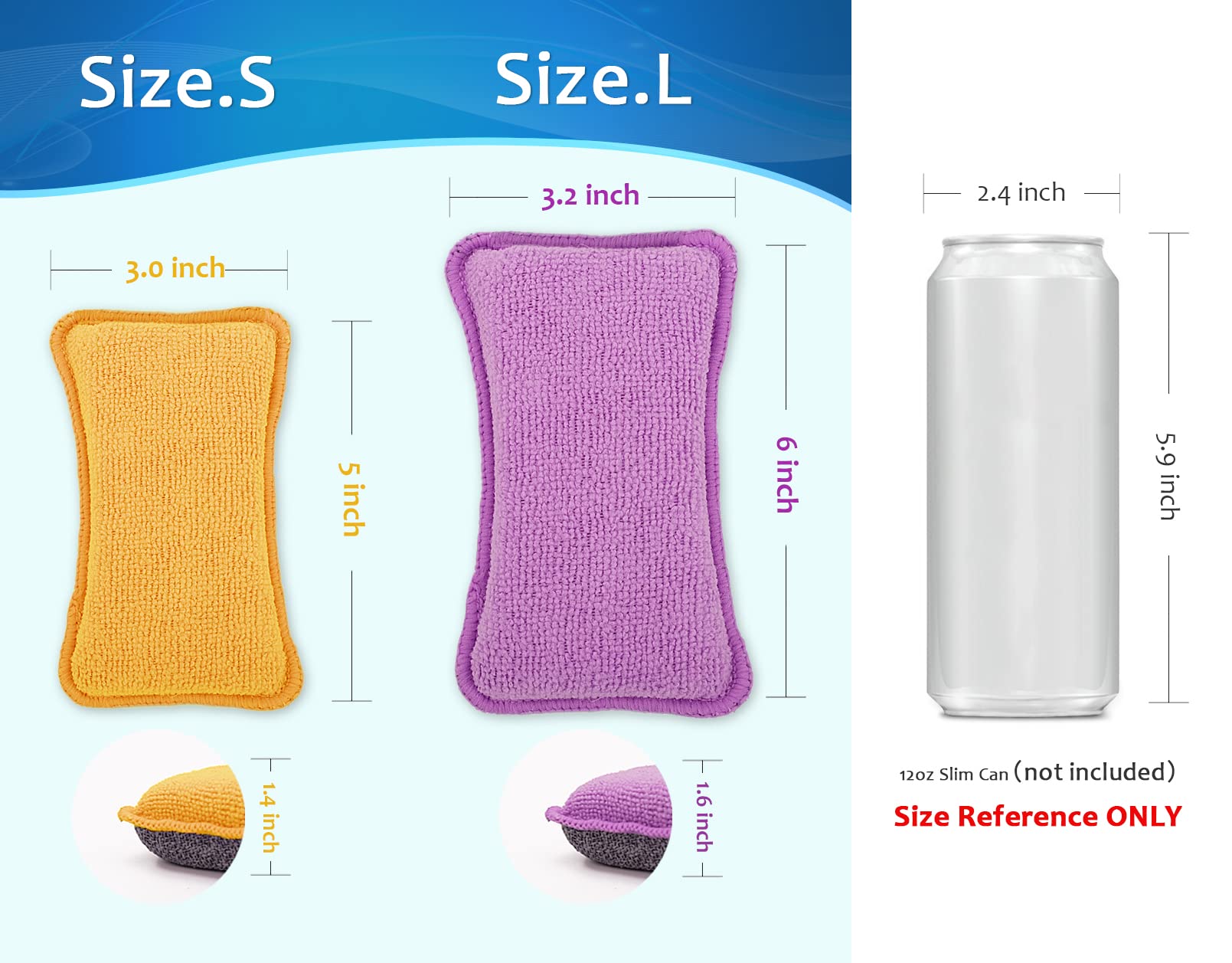 Dish Sponges Kitchen (8 Count)