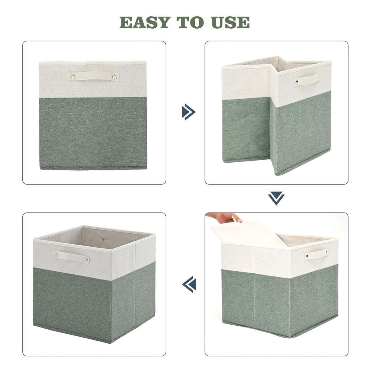 13x13x13 Storage Cube Bins 4 Pack