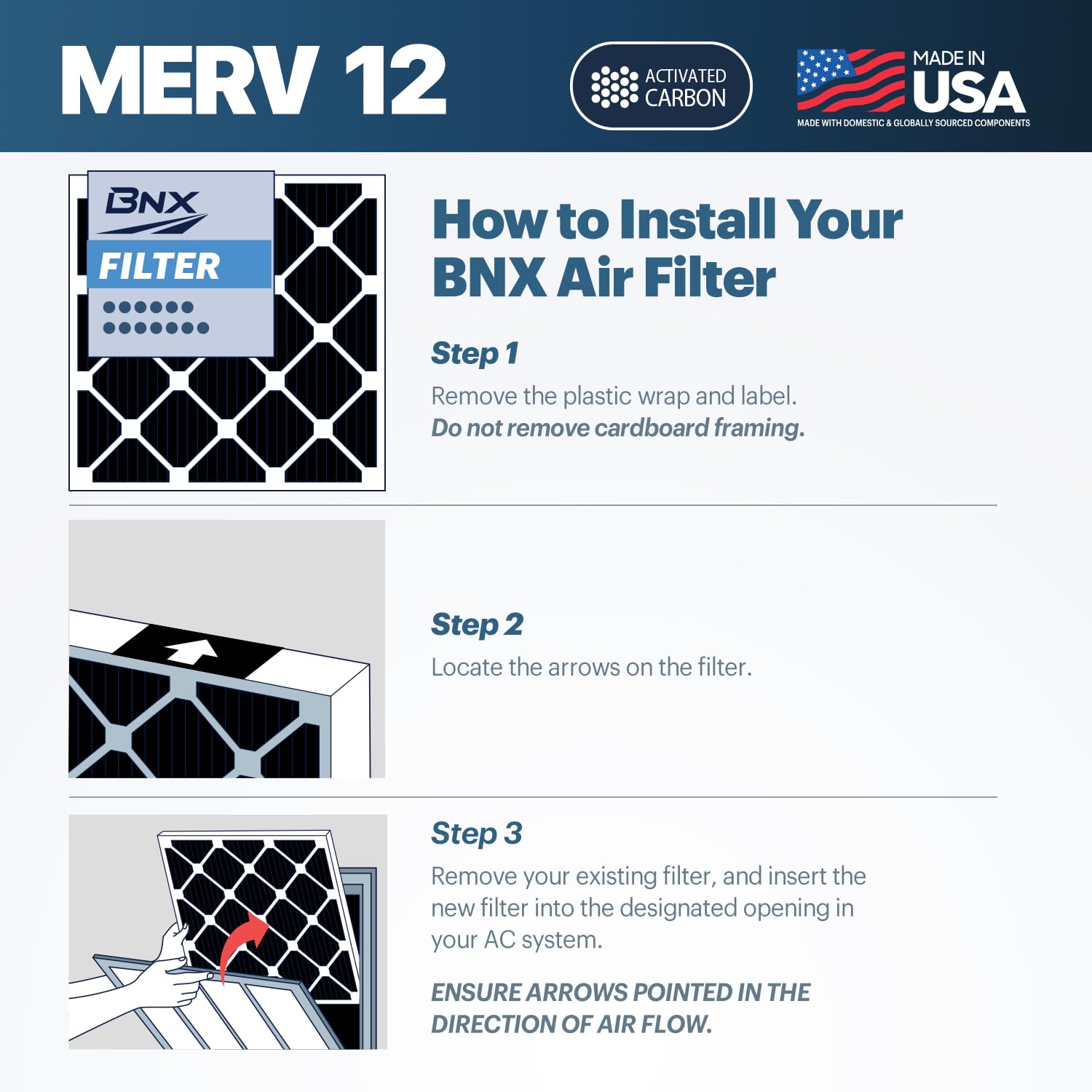 TruFilter 20x24x1 MERV 12 Odor Defense (4 Count)