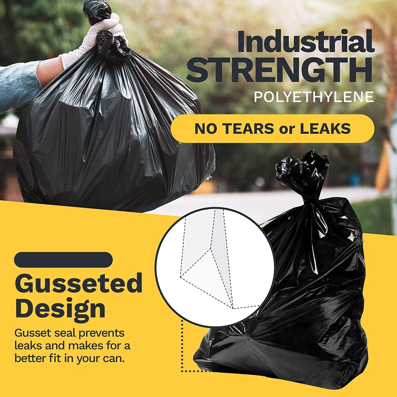 30 33 Gallon Trash Bags Heavy Duty (50 Count)