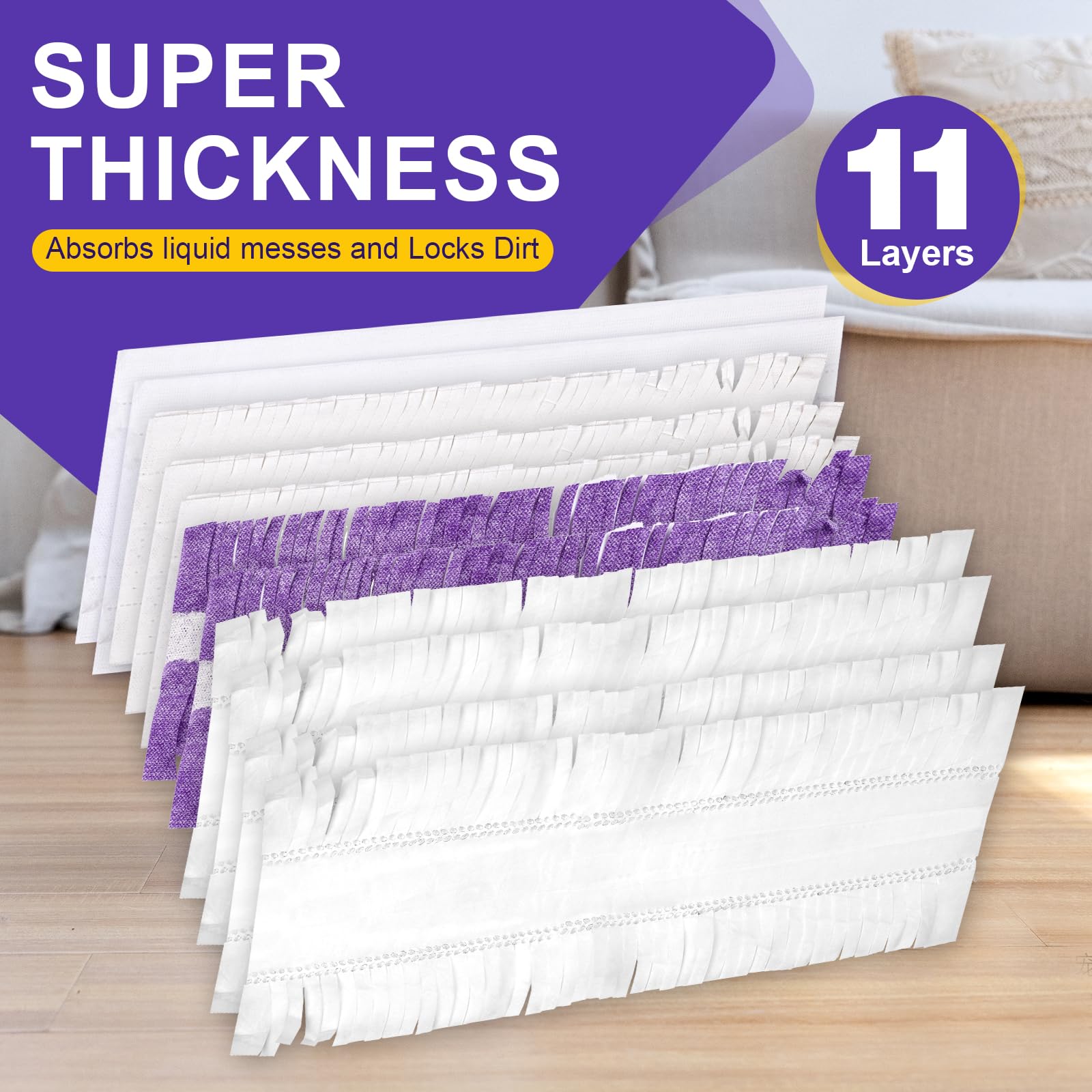 5X Cleaning Power Mop Pads Compatible with Swiffer PowerMop (32 Count)