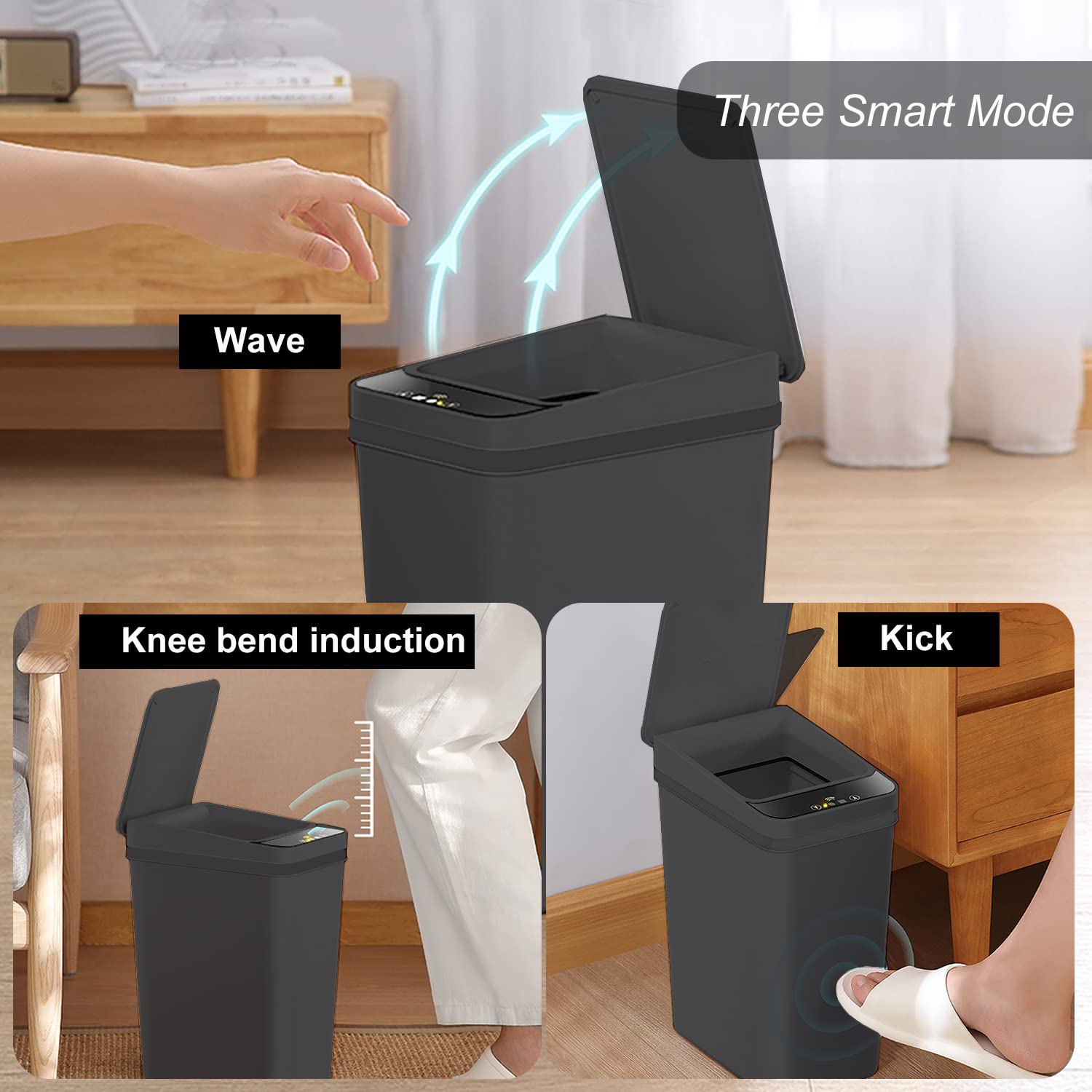 Touchless Bathroom Trash Can