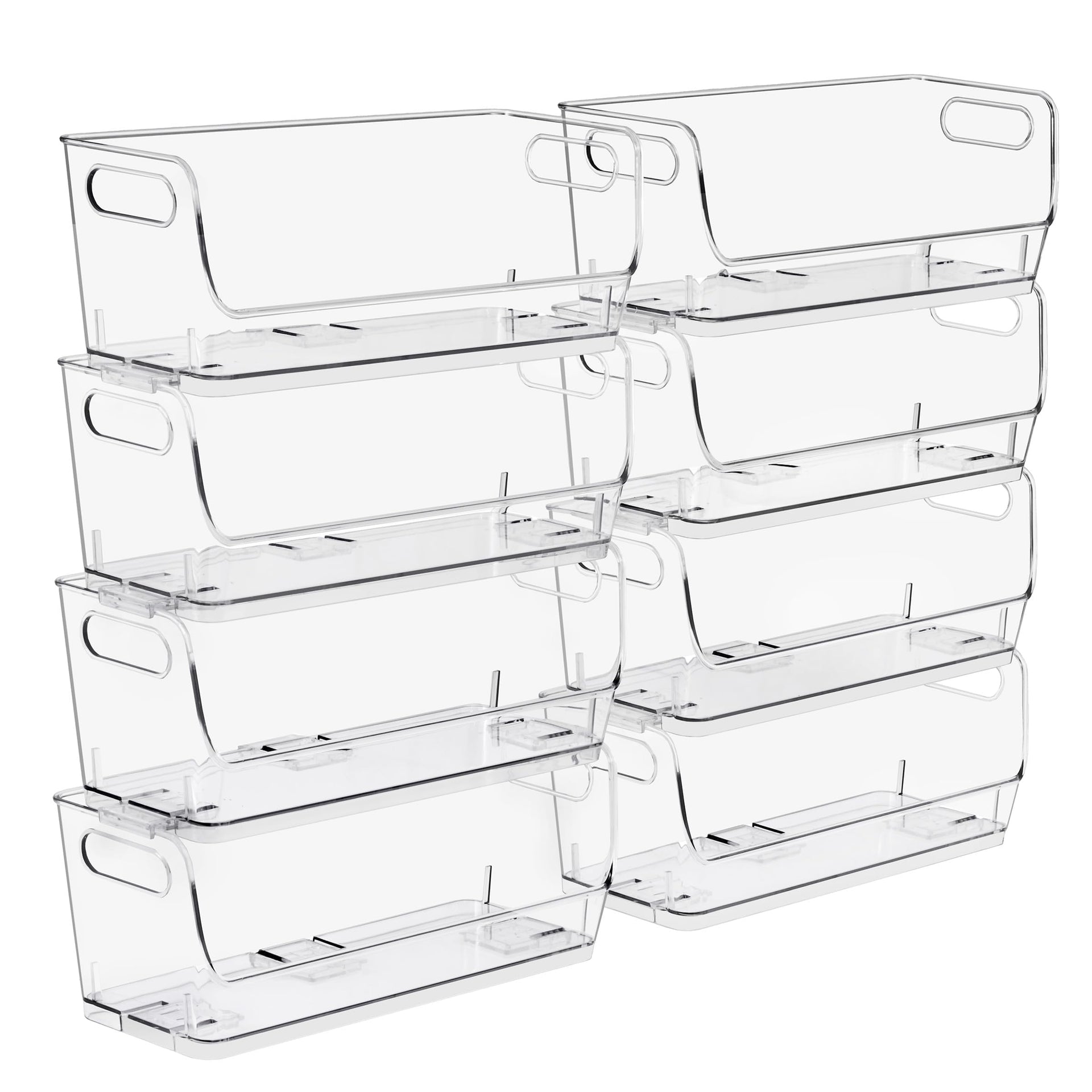 Stackable Storage Bins Open Front (8 Count)