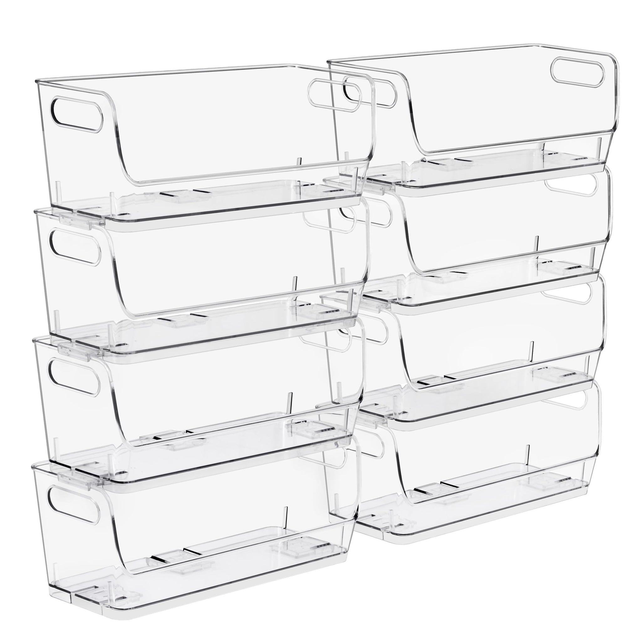 Stackable Storage Bins Open Front (8 Count)