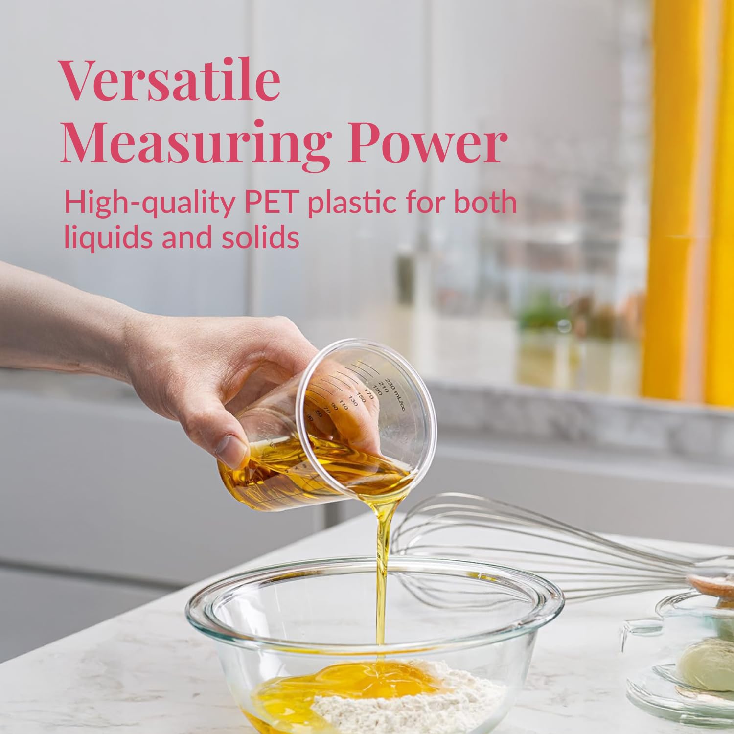 50 Disposable Measuring Cups 8 oz (50 Count (8 oz))